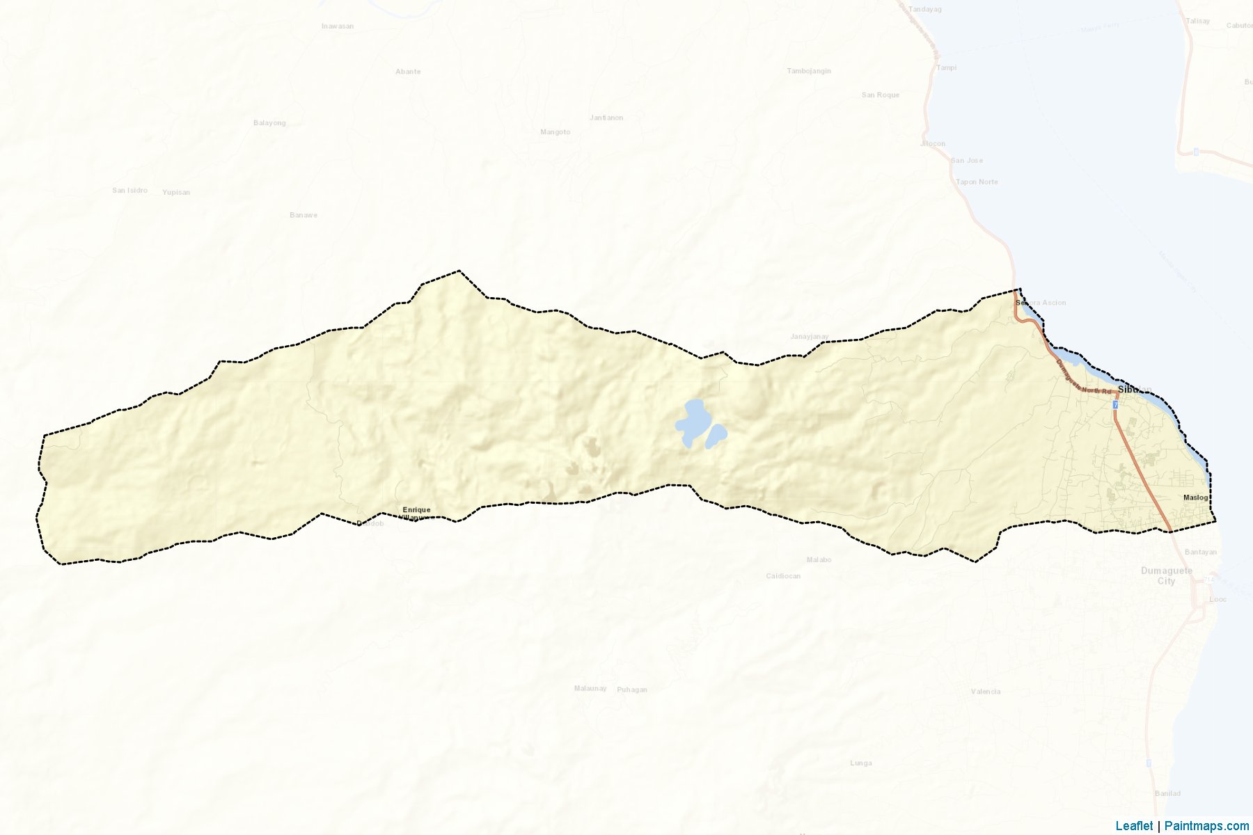 Muestras de recorte de mapas Sibulan (Negros Oriental)-2