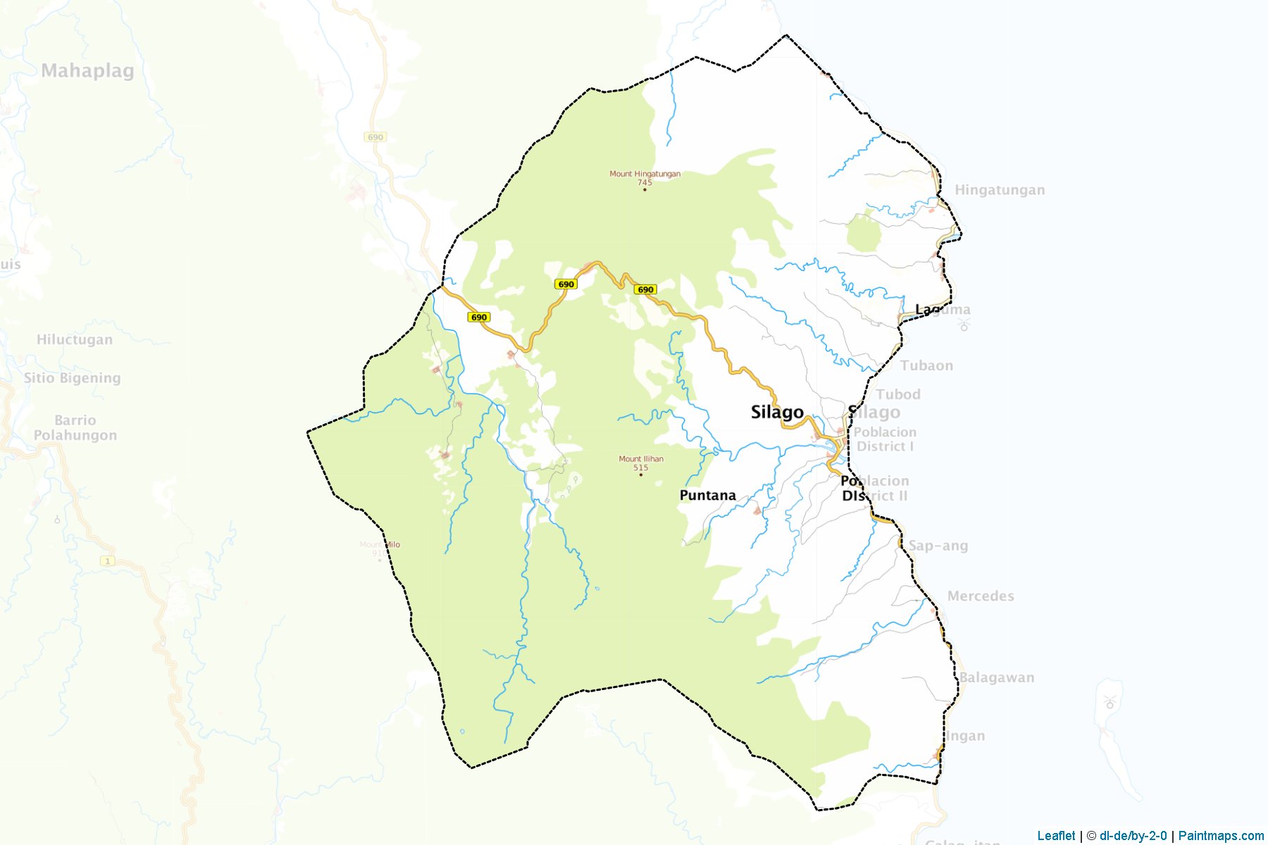 Muestras de recorte de mapas Silago (Southern Leyte)-1