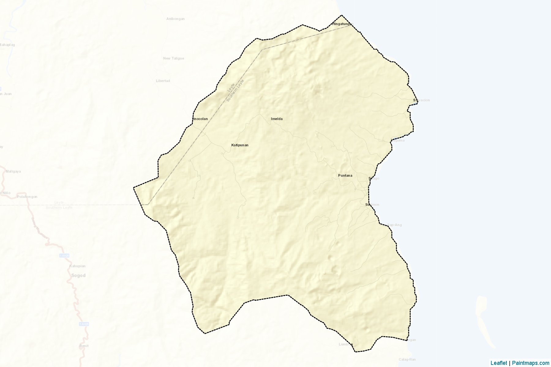 Muestras de recorte de mapas Silago (Southern Leyte)-2