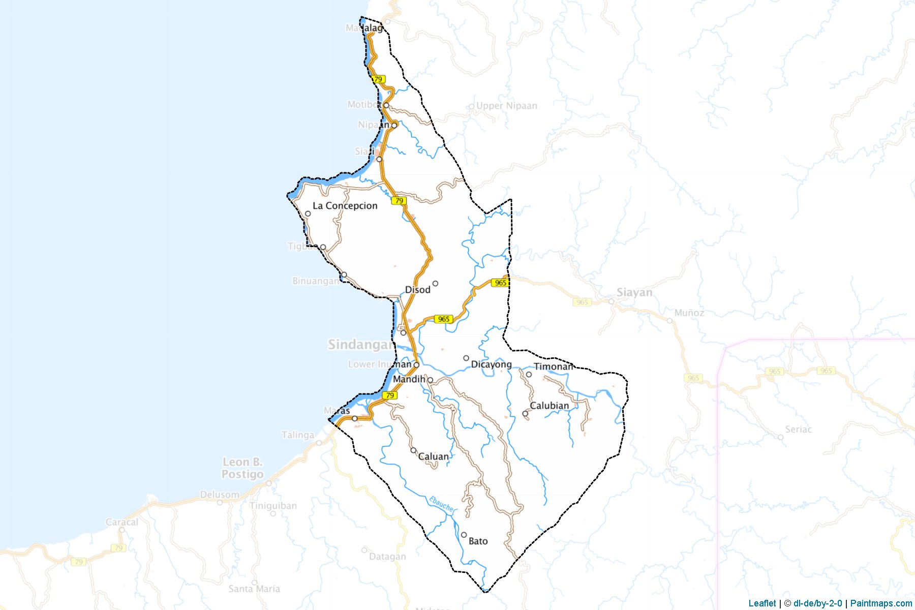 Sindangan (Zamboanga del Norte) Map Cropping Samples-1