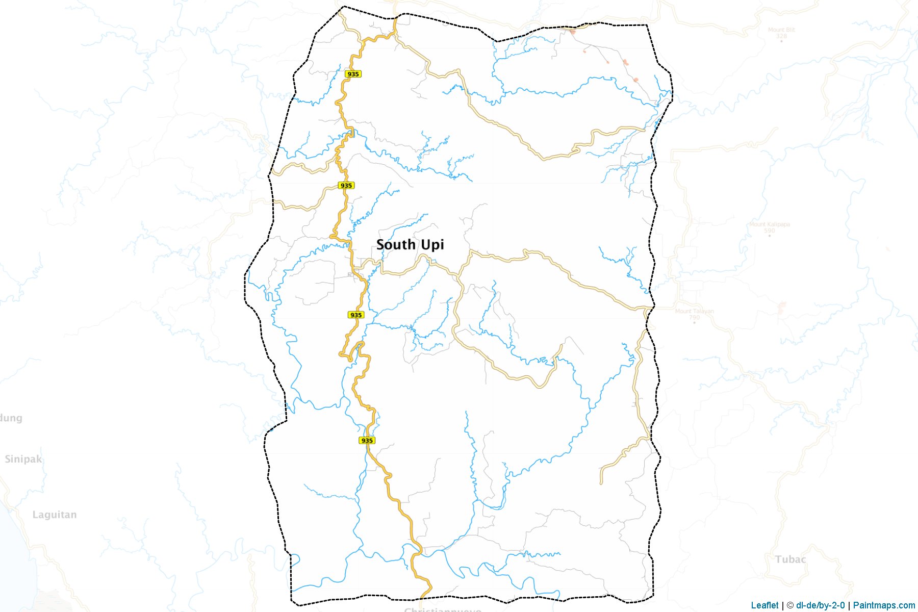 Muestras de recorte de mapas South Upi (Maguindanao)-1