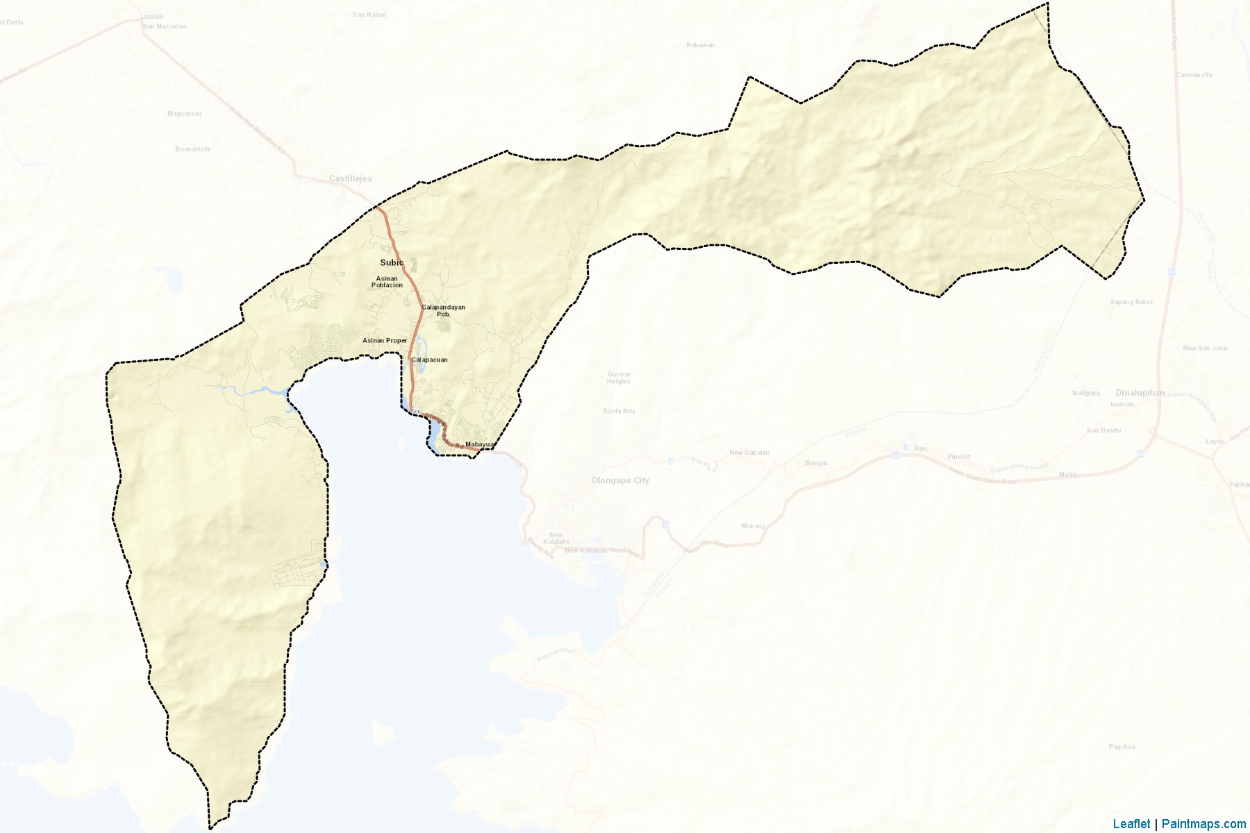 Subic (Central Luzon) Map Cropping Samples-2