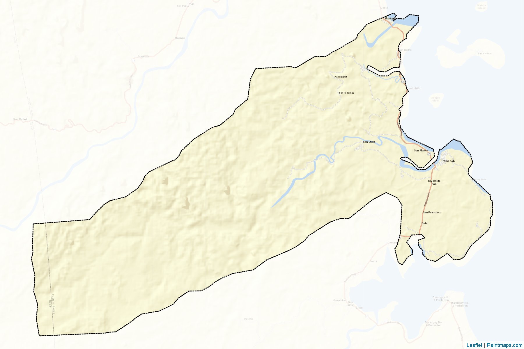 Sulat (Eastern Samar) Map Cropping Samples-2