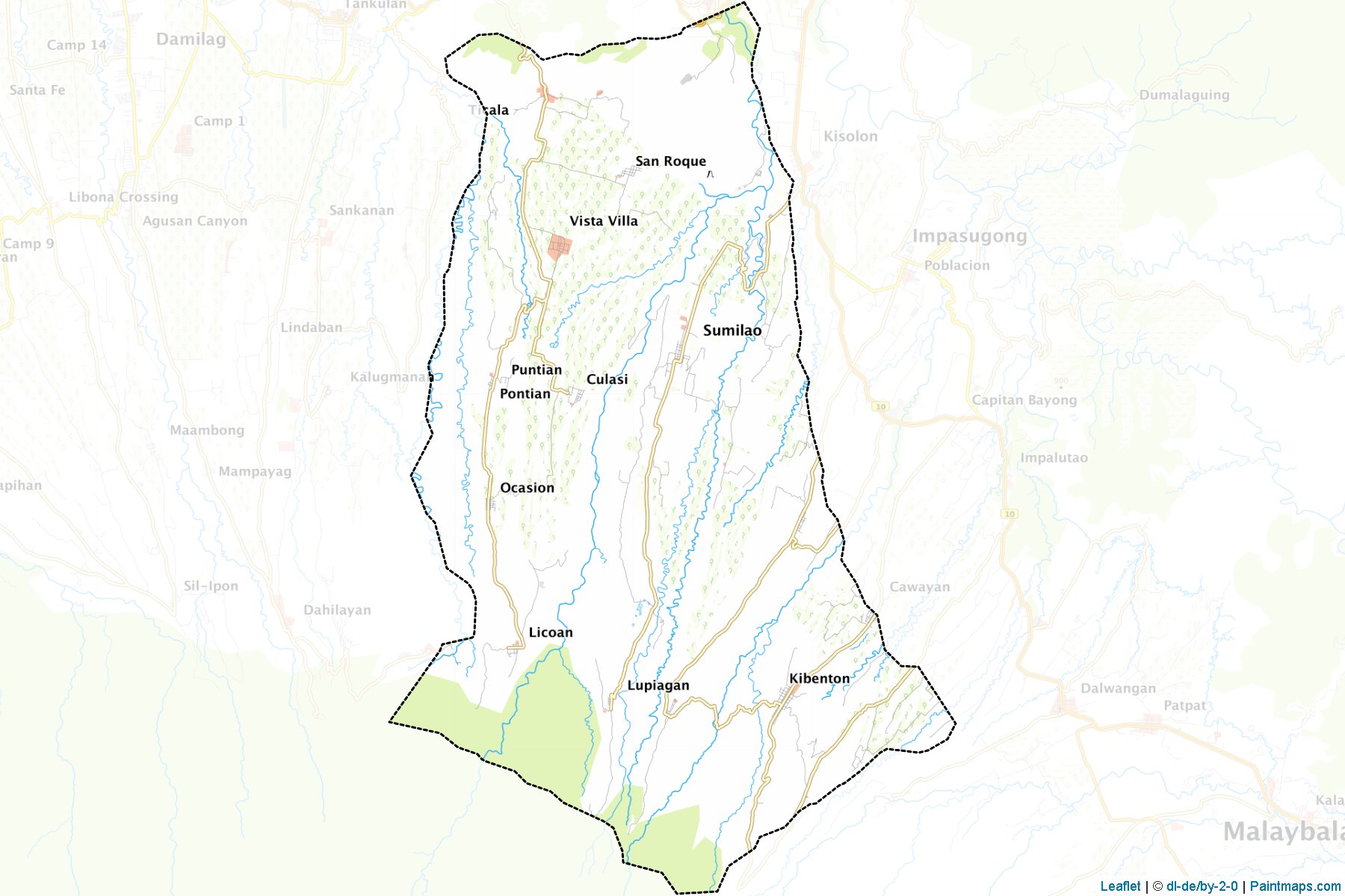 Sumilao (Bukidnon) Map Cropping Samples-1