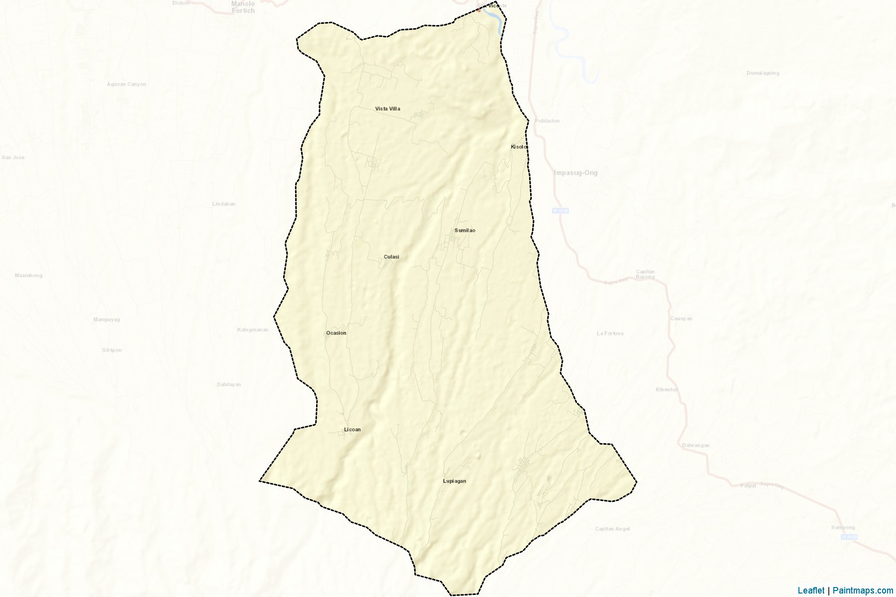 Sumilao (Bukidnon) Map Cropping Samples-2