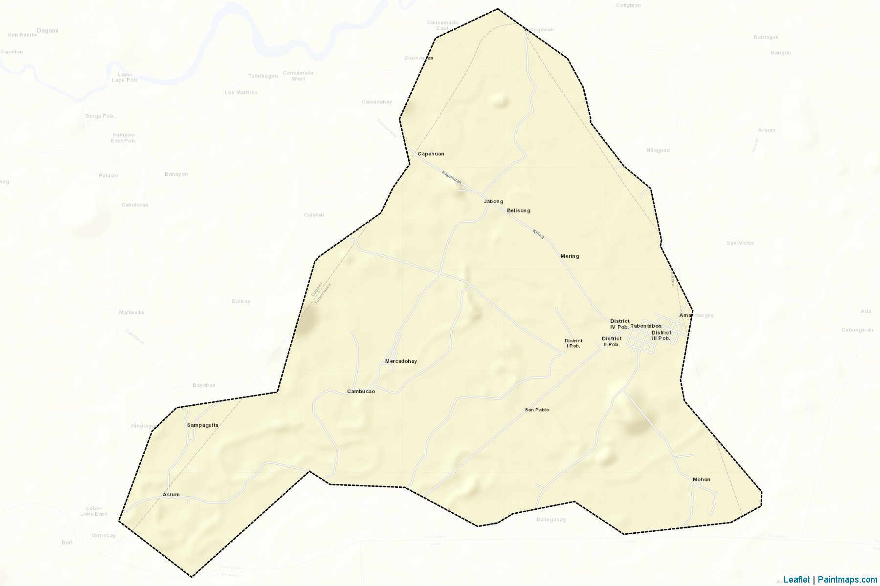 Muestras de recorte de mapas Tabontabon (Leyte)-2