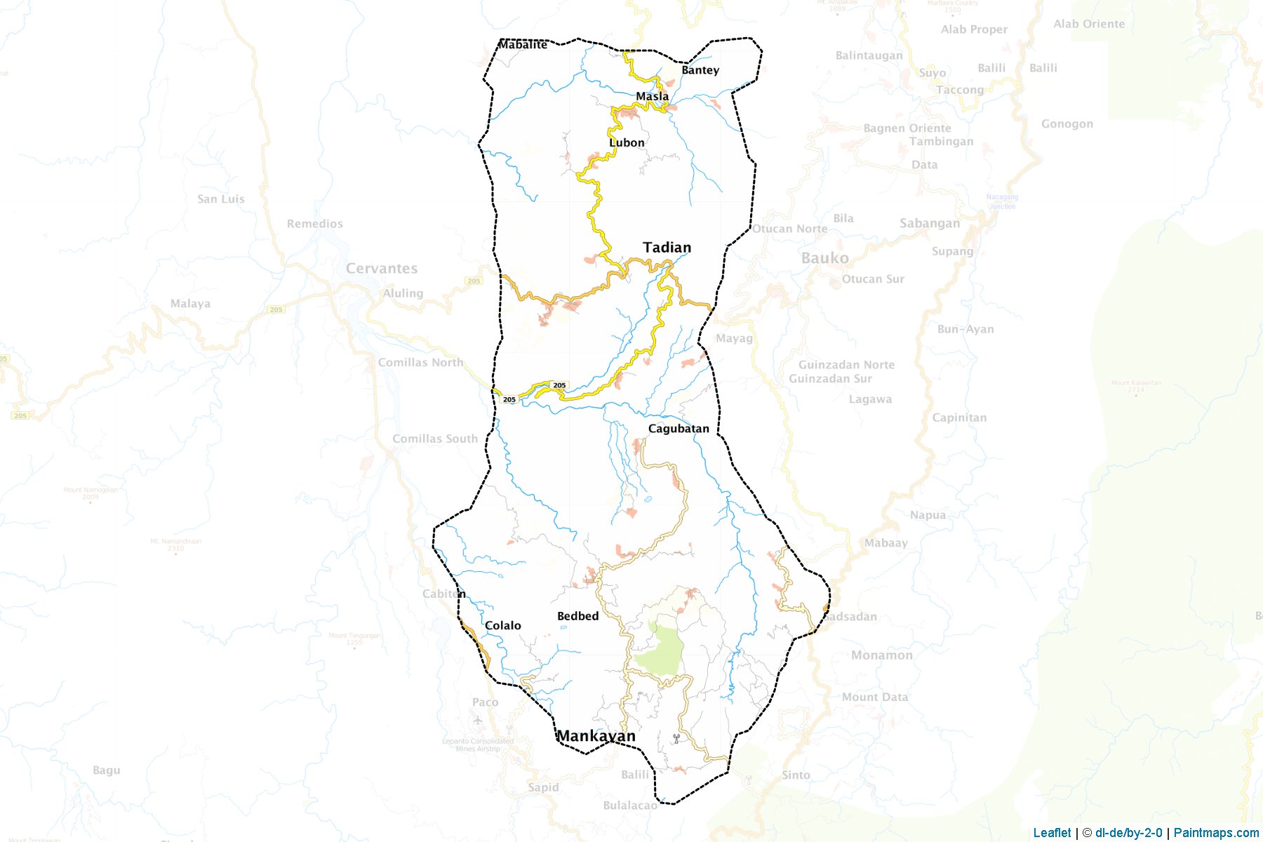 Tadian (Mountain Province) Map Cropping Samples-1