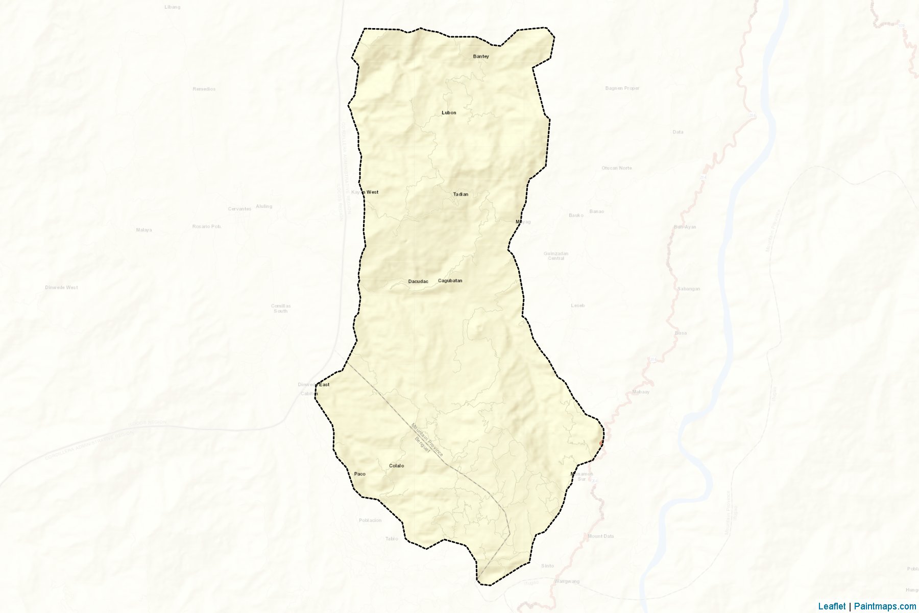 Tadian (Mountain Province) Map Cropping Samples-2