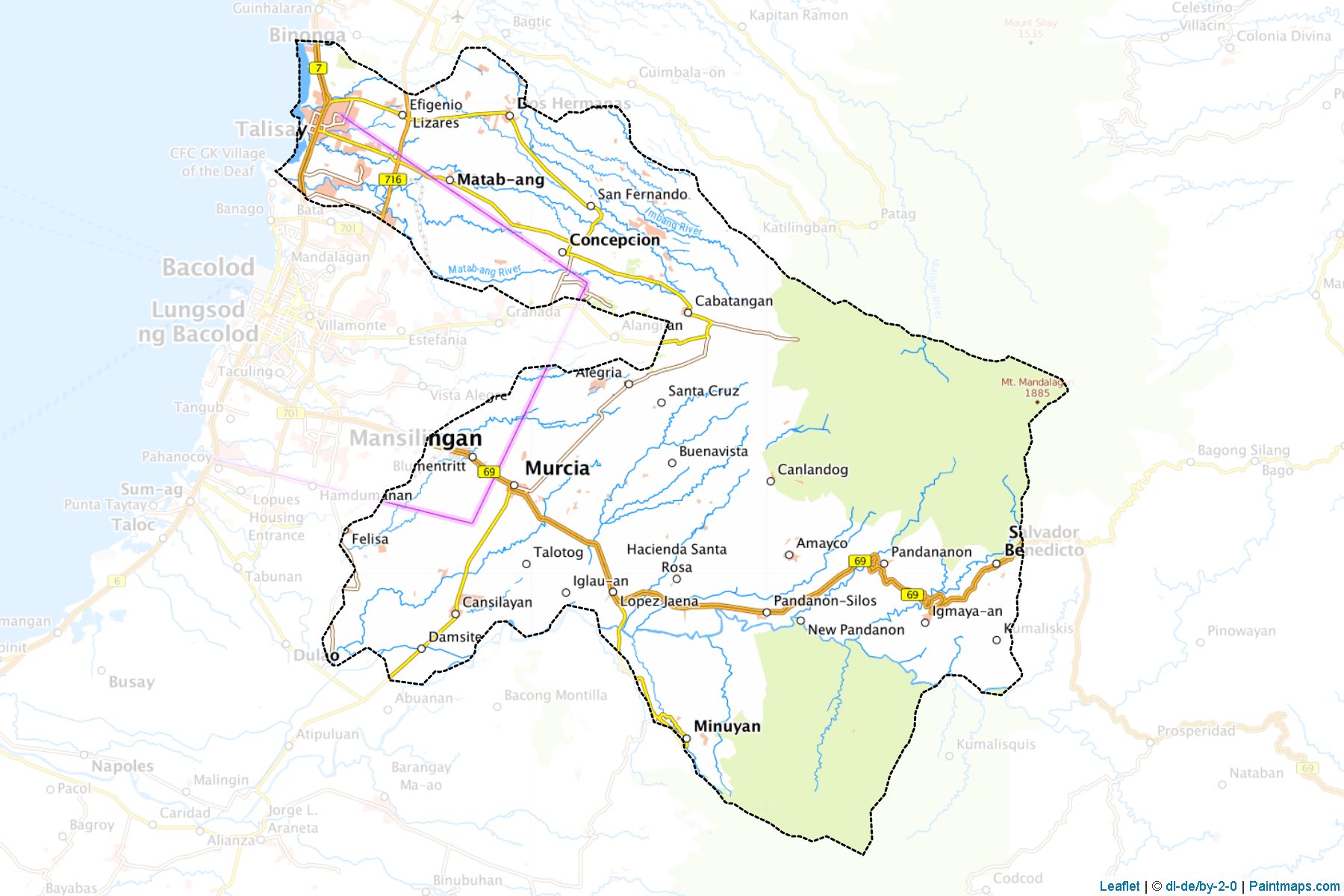 Muestras de recorte de mapas Talisay (Negros Occidental)-1