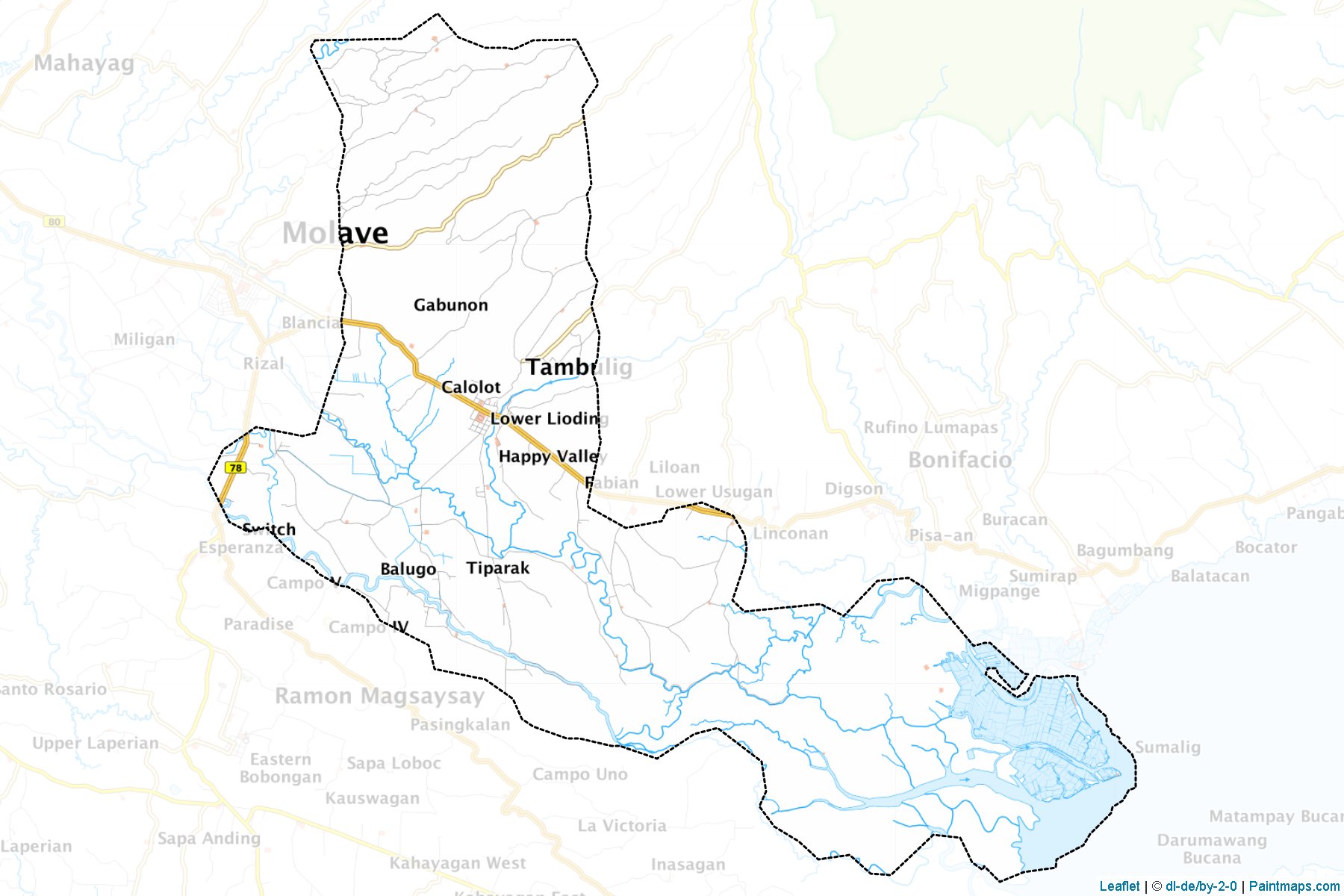 Tambulig (Zamboanga del Sur) Map Cropping Samples-1