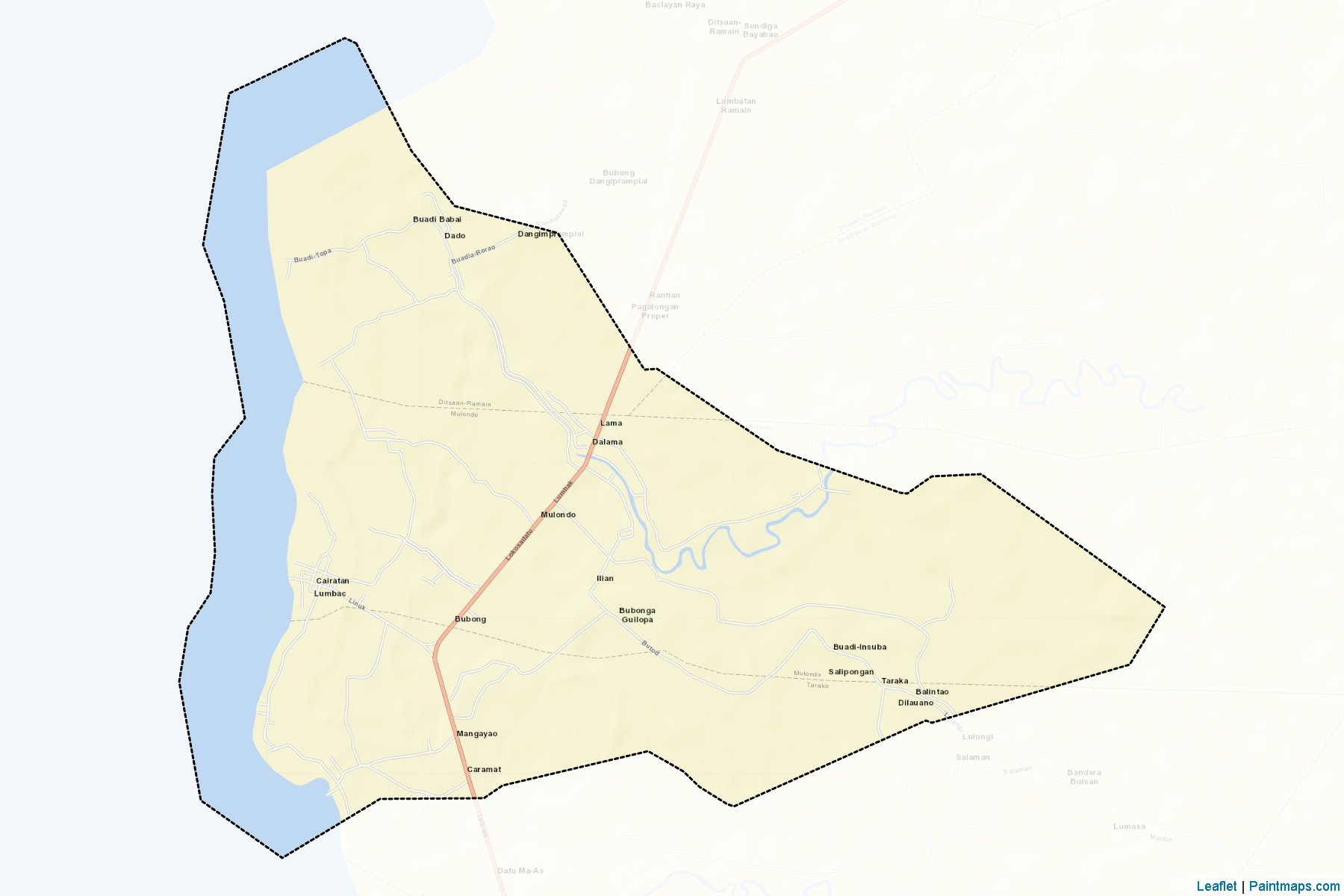 Muestras de recorte de mapas Tamparan (Lanao del Sur)-2