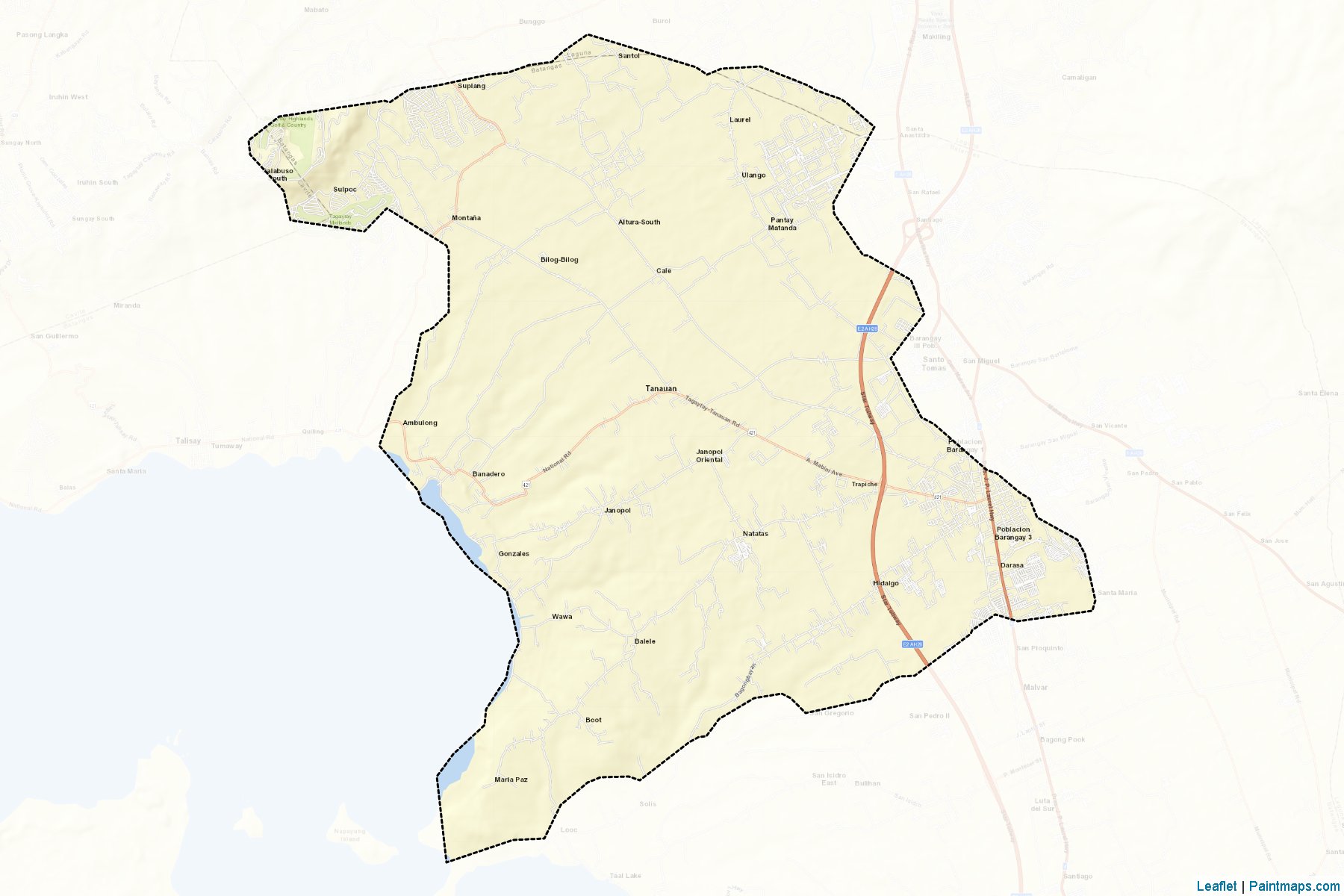 Tanauan (Batangas) Map Cropping Samples-2