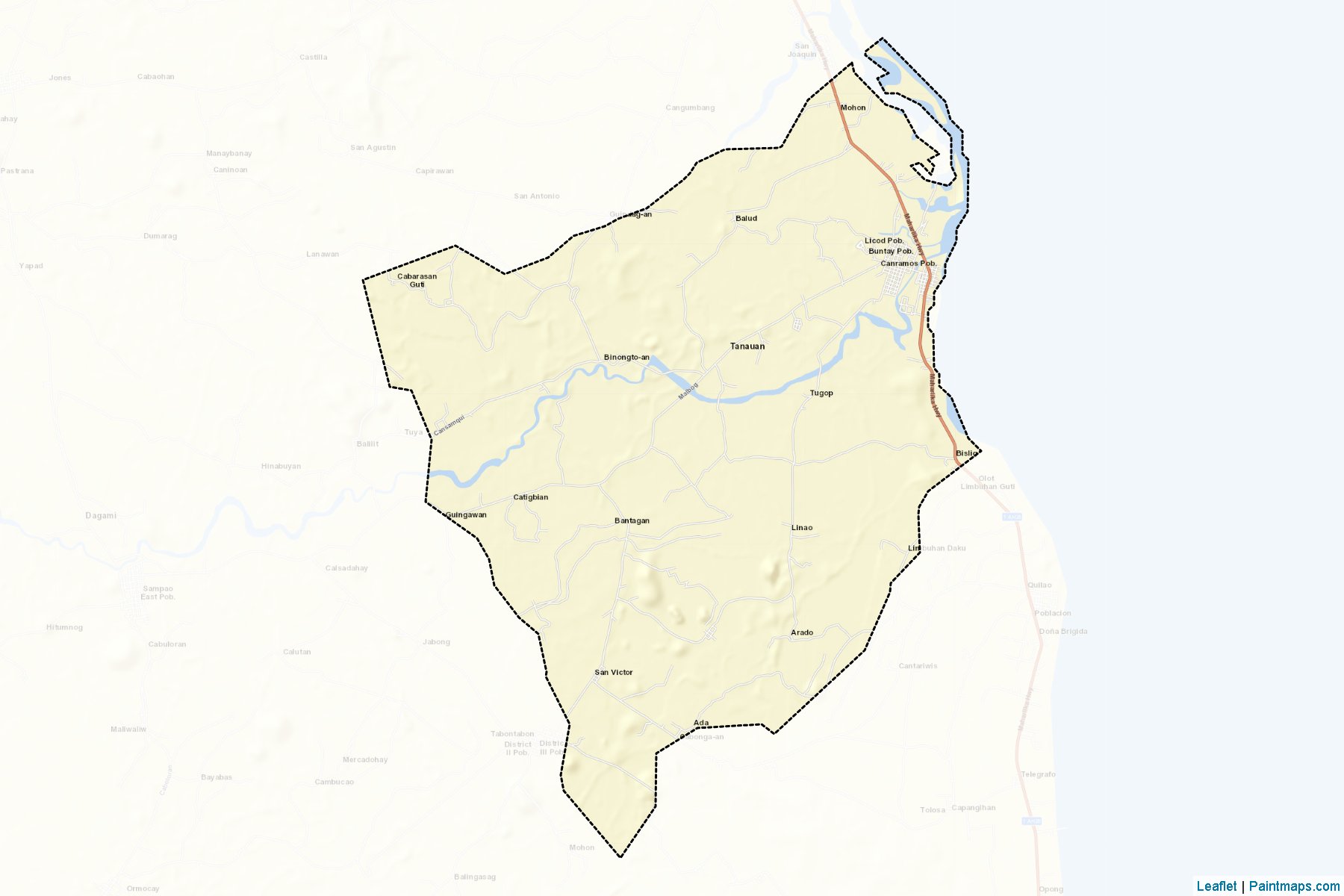 Tanauan (Leyte) Map Cropping Samples-2