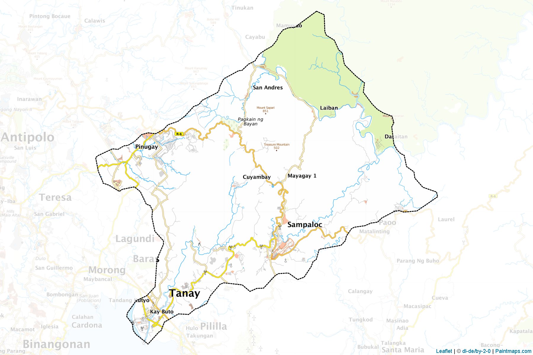 Tanay (Rizal) Map Cropping Samples-1