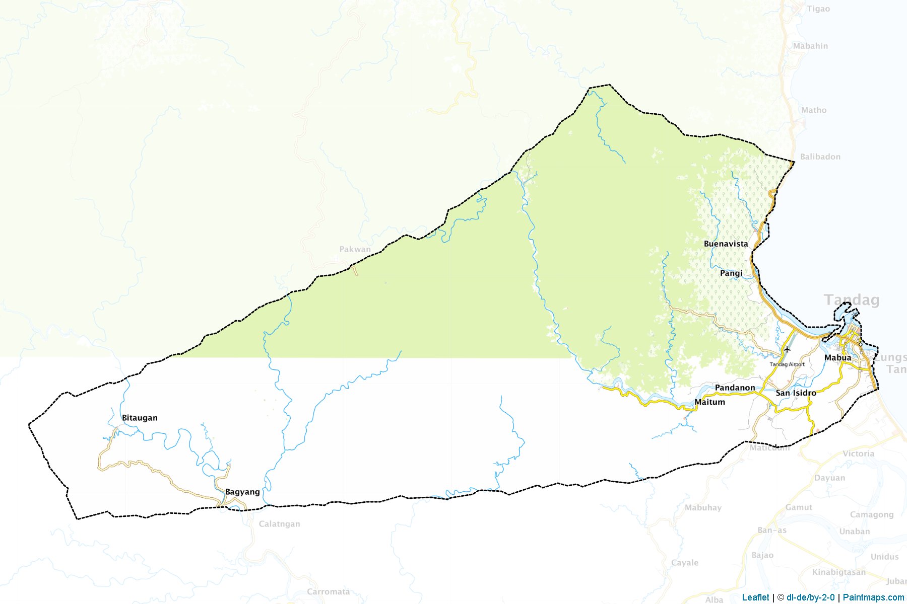 Tandag (Surigao del Sur) Map Cropping Samples-1