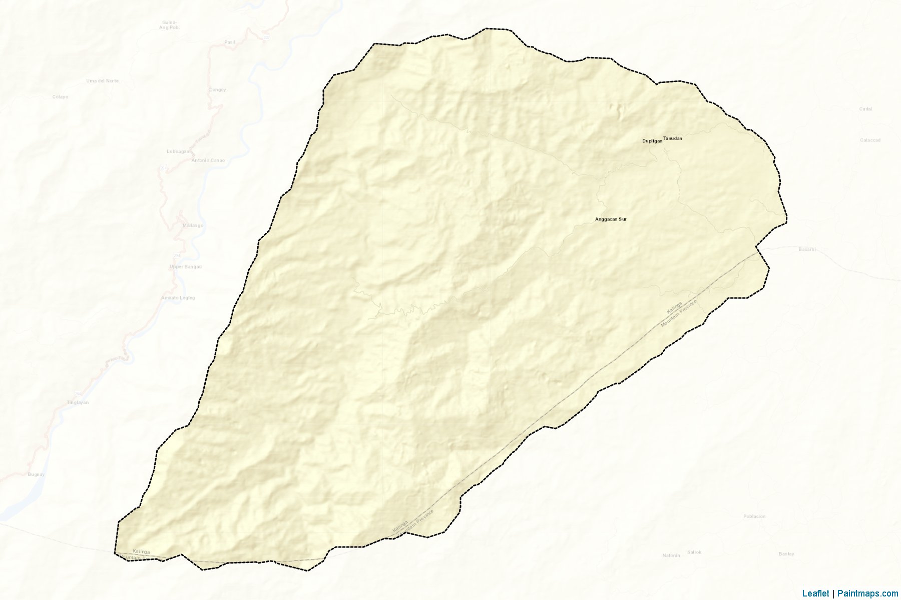 Muestras de recorte de mapas Tanudan (Kalinga)-2