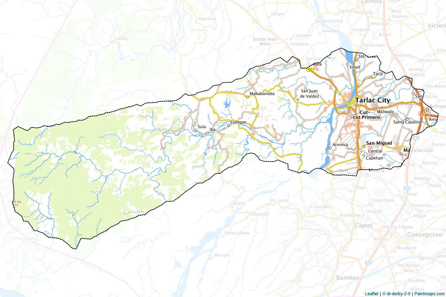 Tarlac (Tarlac) Haritası Örnekleri-1