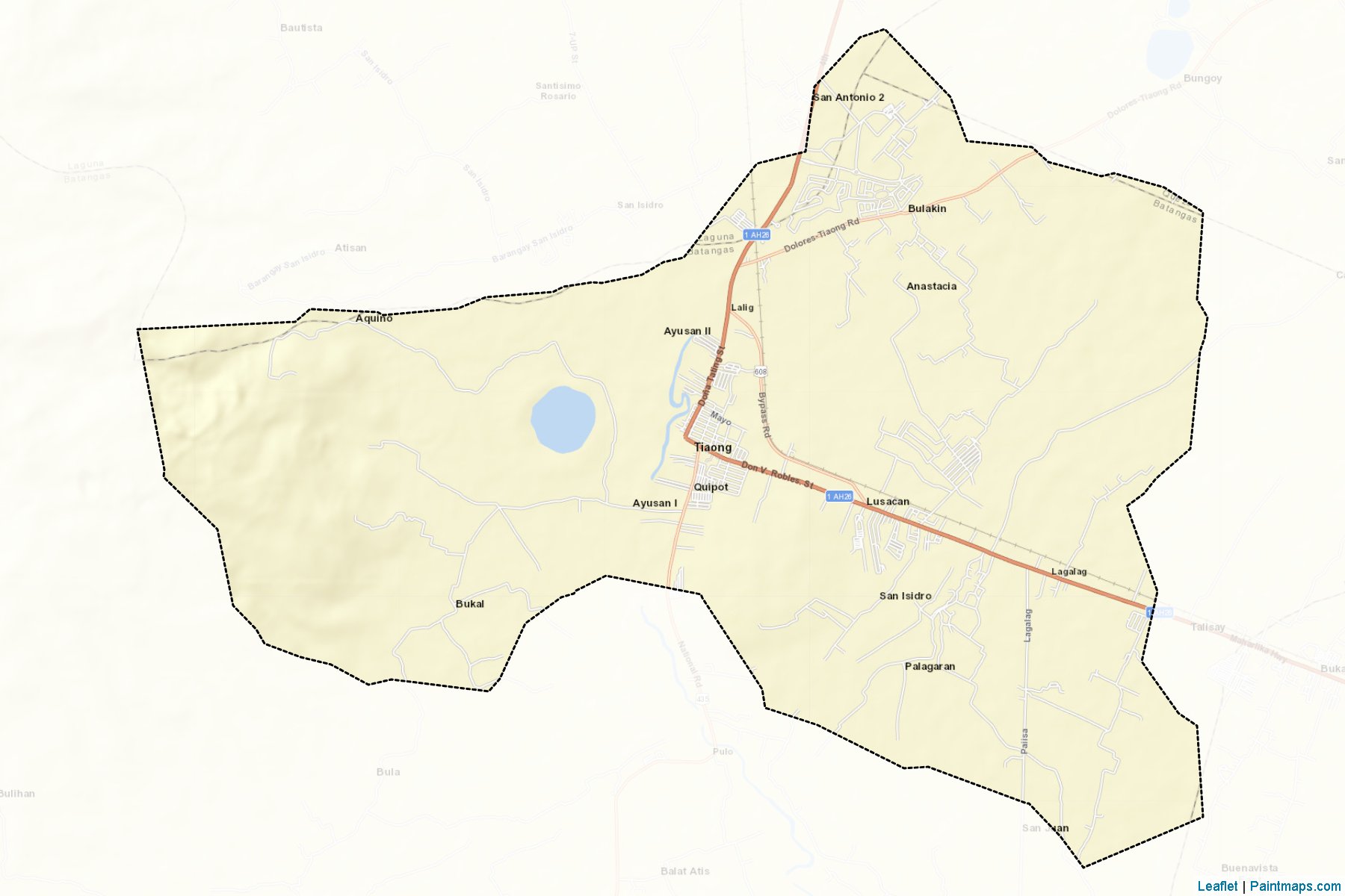 Muestras de recorte de mapas Tiaong (Quezon)-2