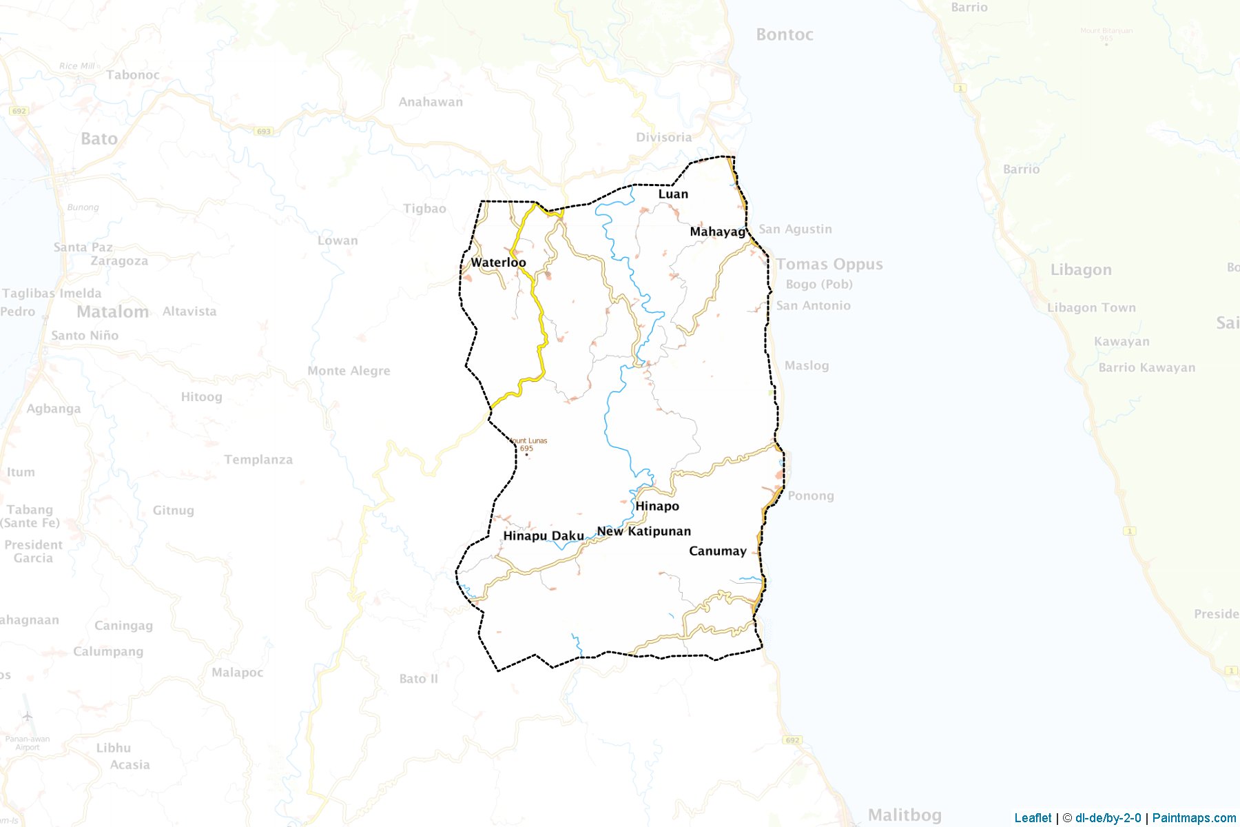 Tomas Oppus (Southern Leyte) Map Cropping Samples-1