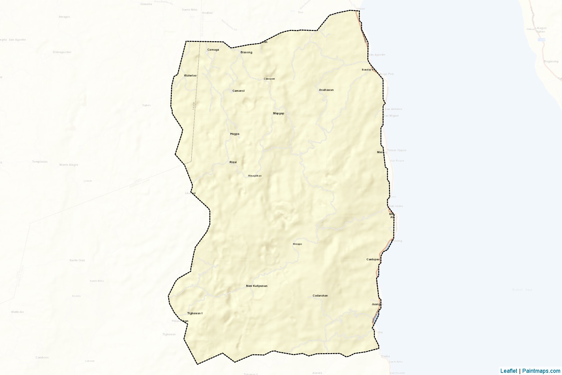 Tomas Oppus (Southern Leyte) Map Cropping Samples-2