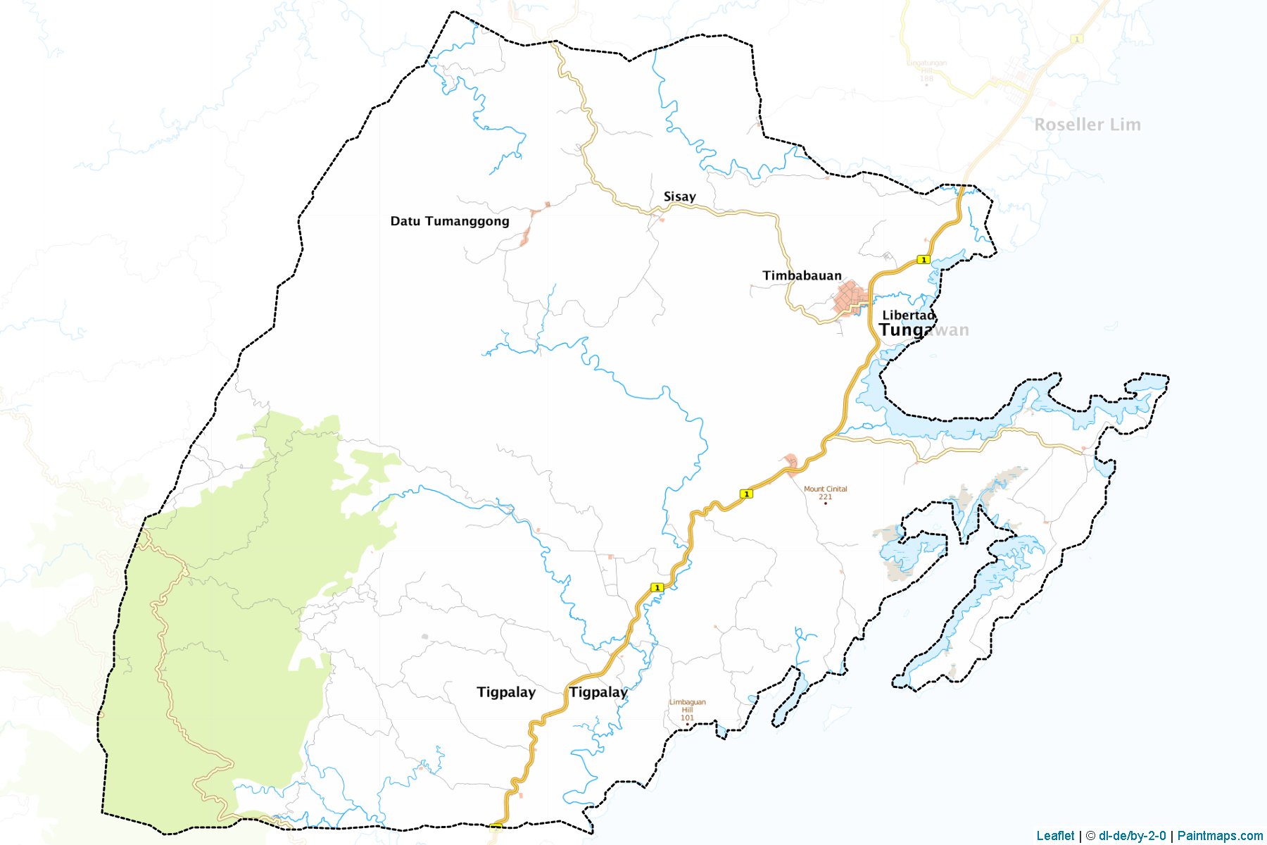 Tungawan (Zamboanga Sibugay) Map Cropping Samples-1