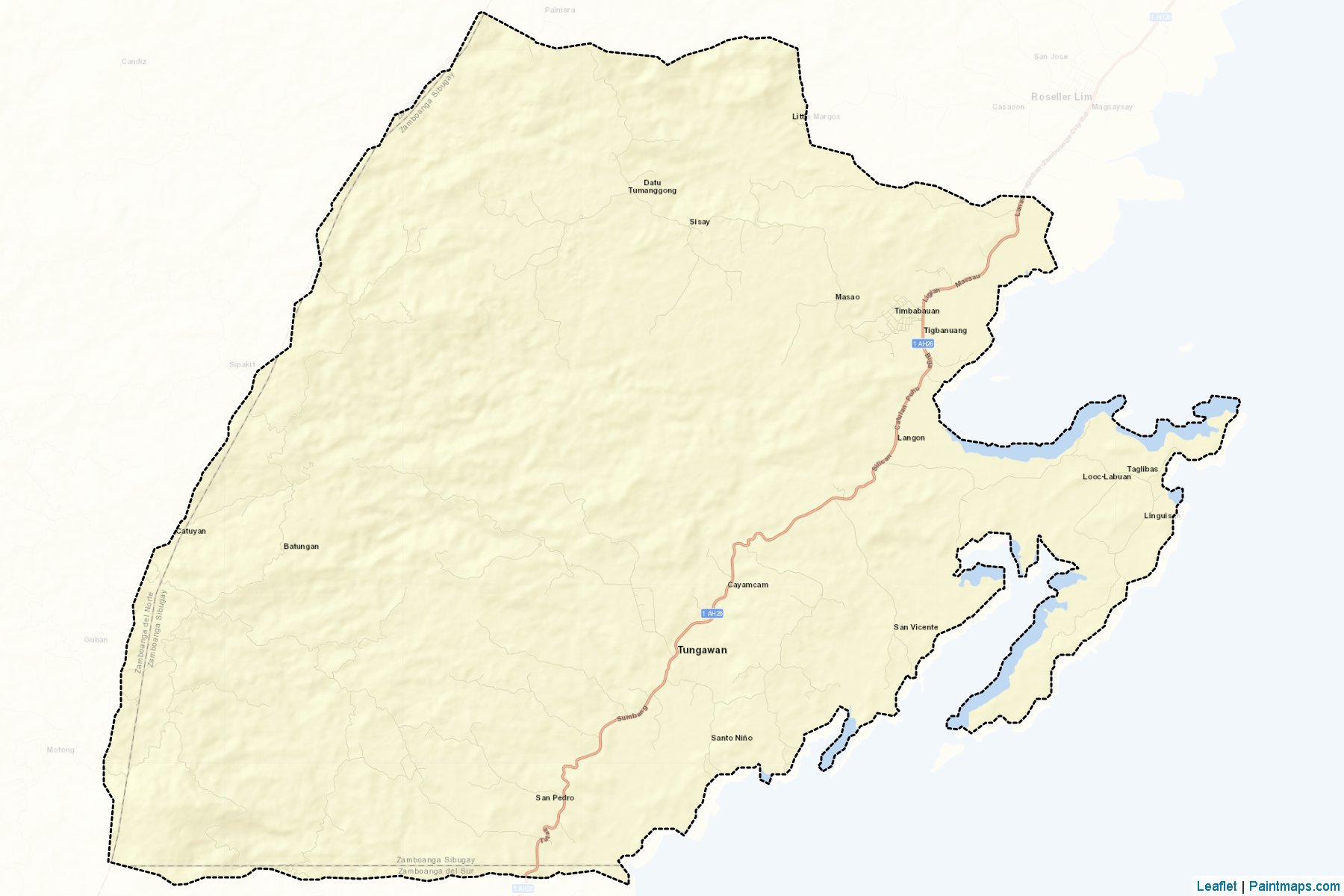 Tungawan (Zamboanga Sibugay) Map Cropping Samples-2