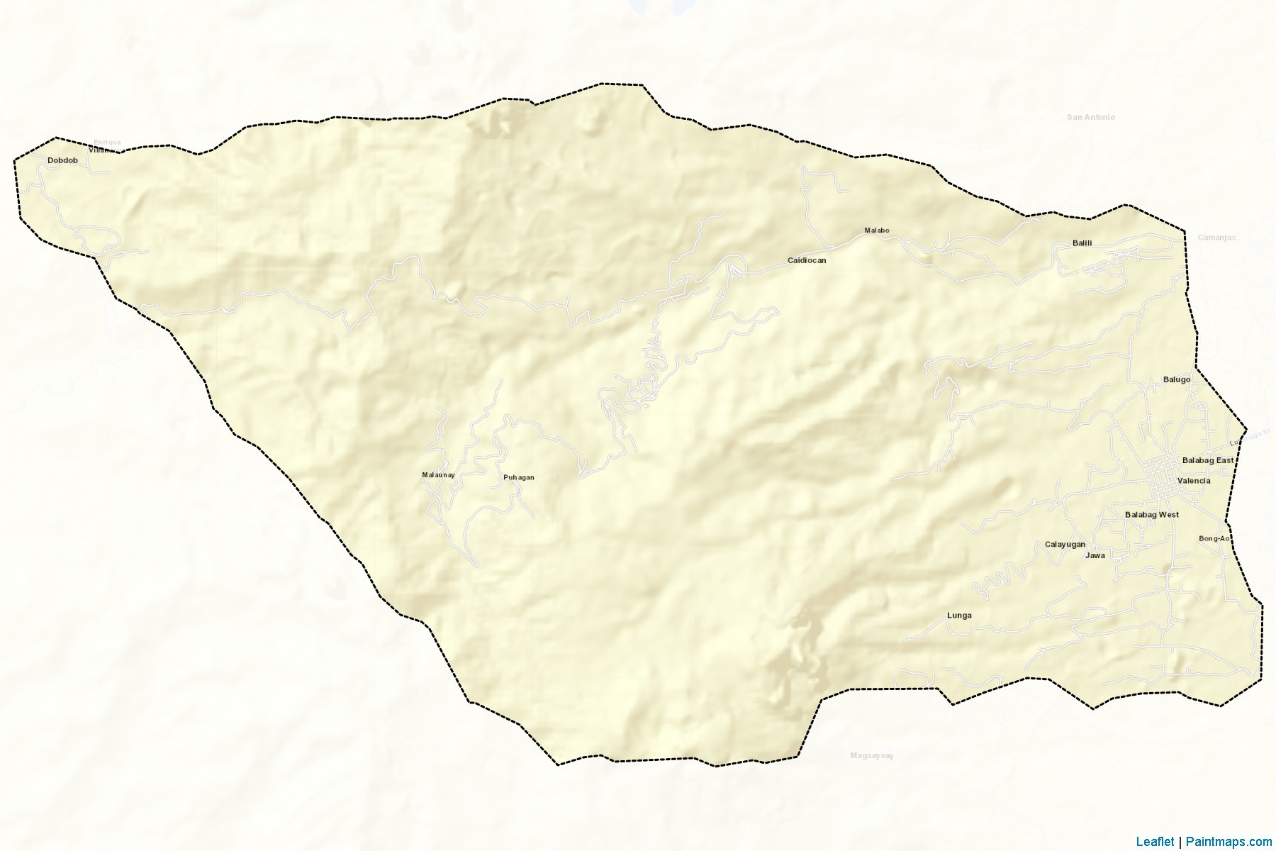 Muestras de recorte de mapas Valencia (Negros Oriental)-2