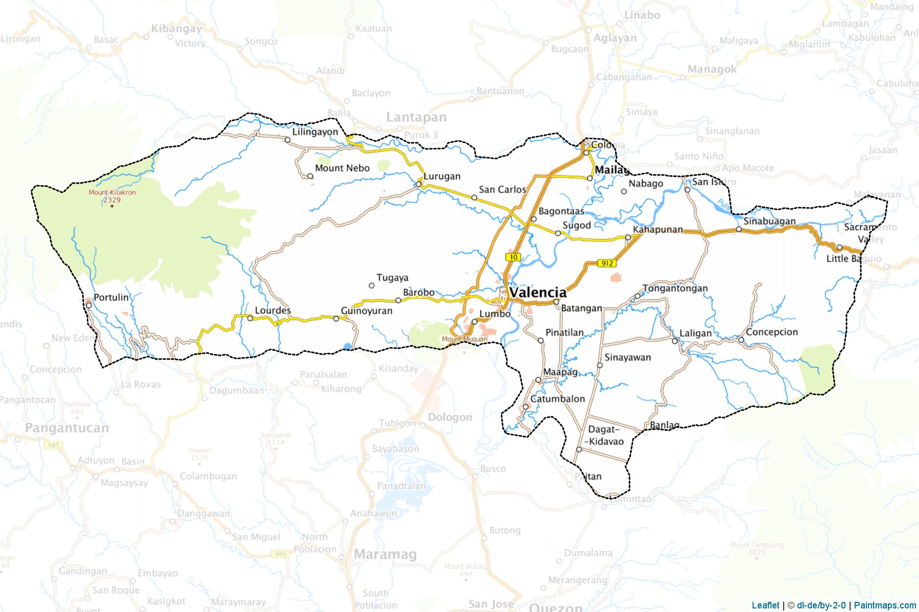 Valencia (Bukidnon) Map Cropping Samples-1