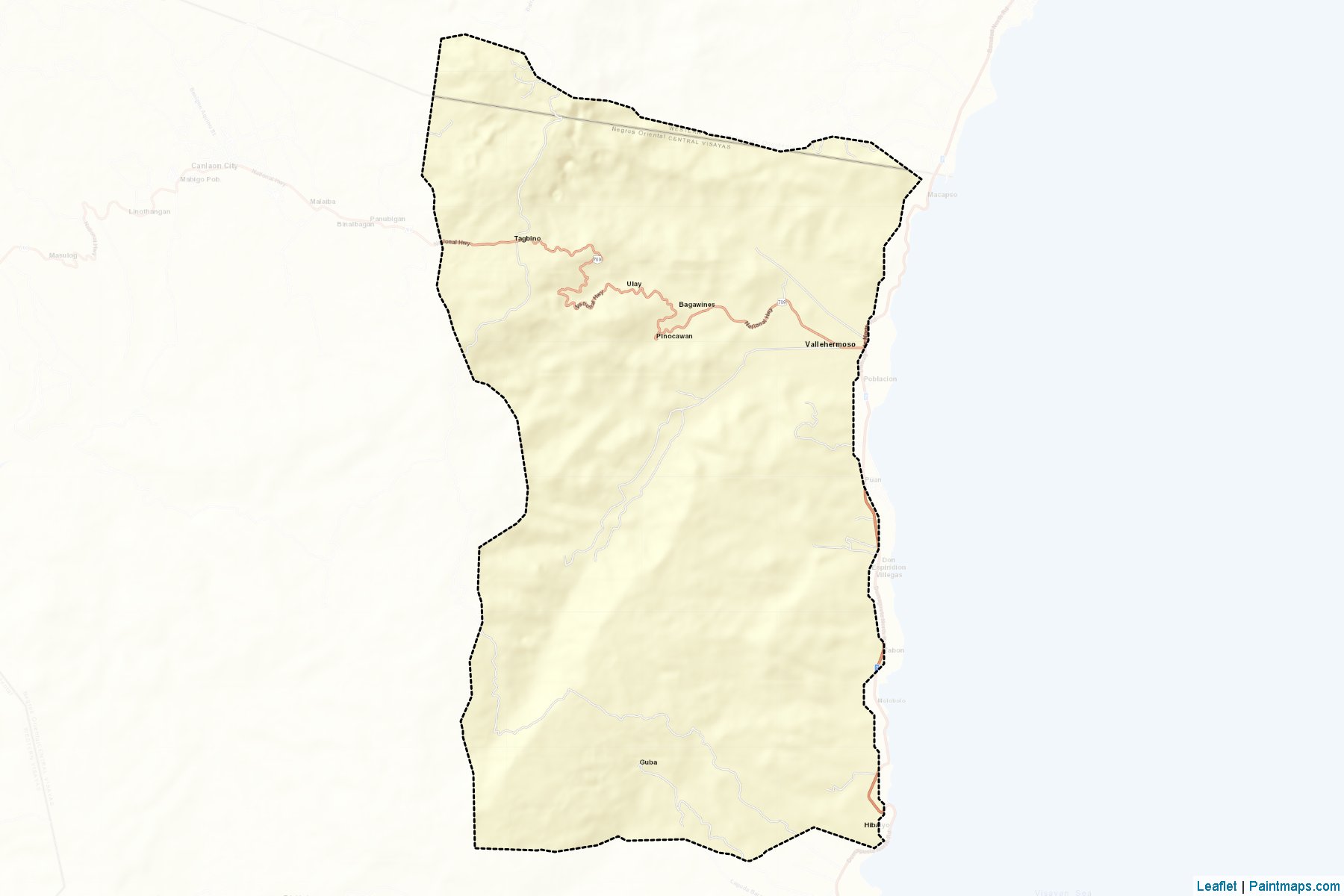 Muestras de recorte de mapas Vallehermoso (Negros Oriental)-2