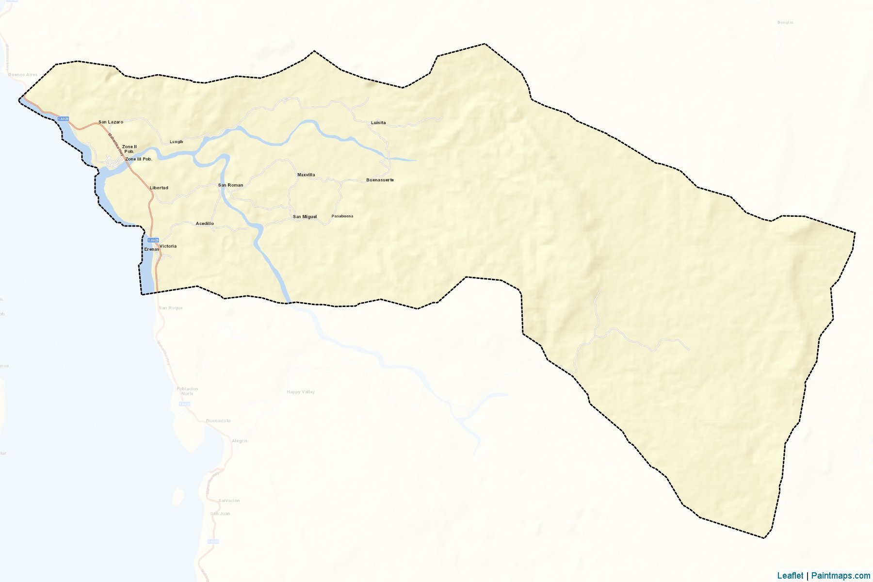 Muestras de recorte de mapas Victoria (Northern Samar)-2