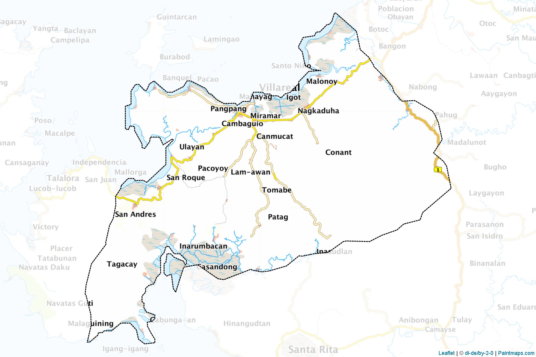 Villareal (Samar) Haritası Örnekleri-1