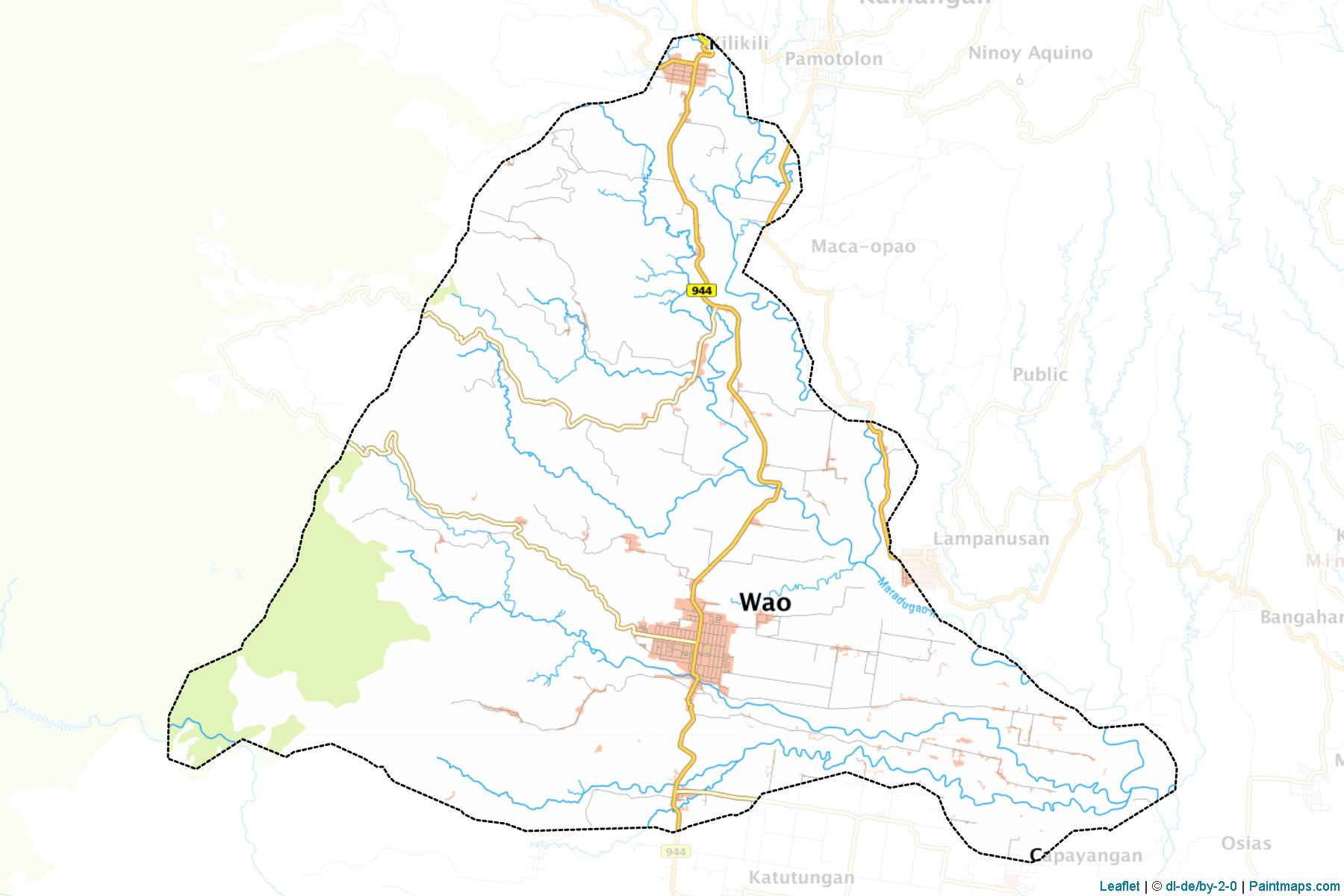 Wao (Lanao del Sur) Haritası Örnekleri-1