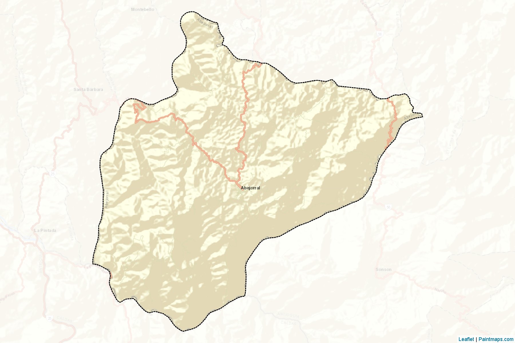 Muestras de recorte de mapas Abejorral (Antioquia)-2