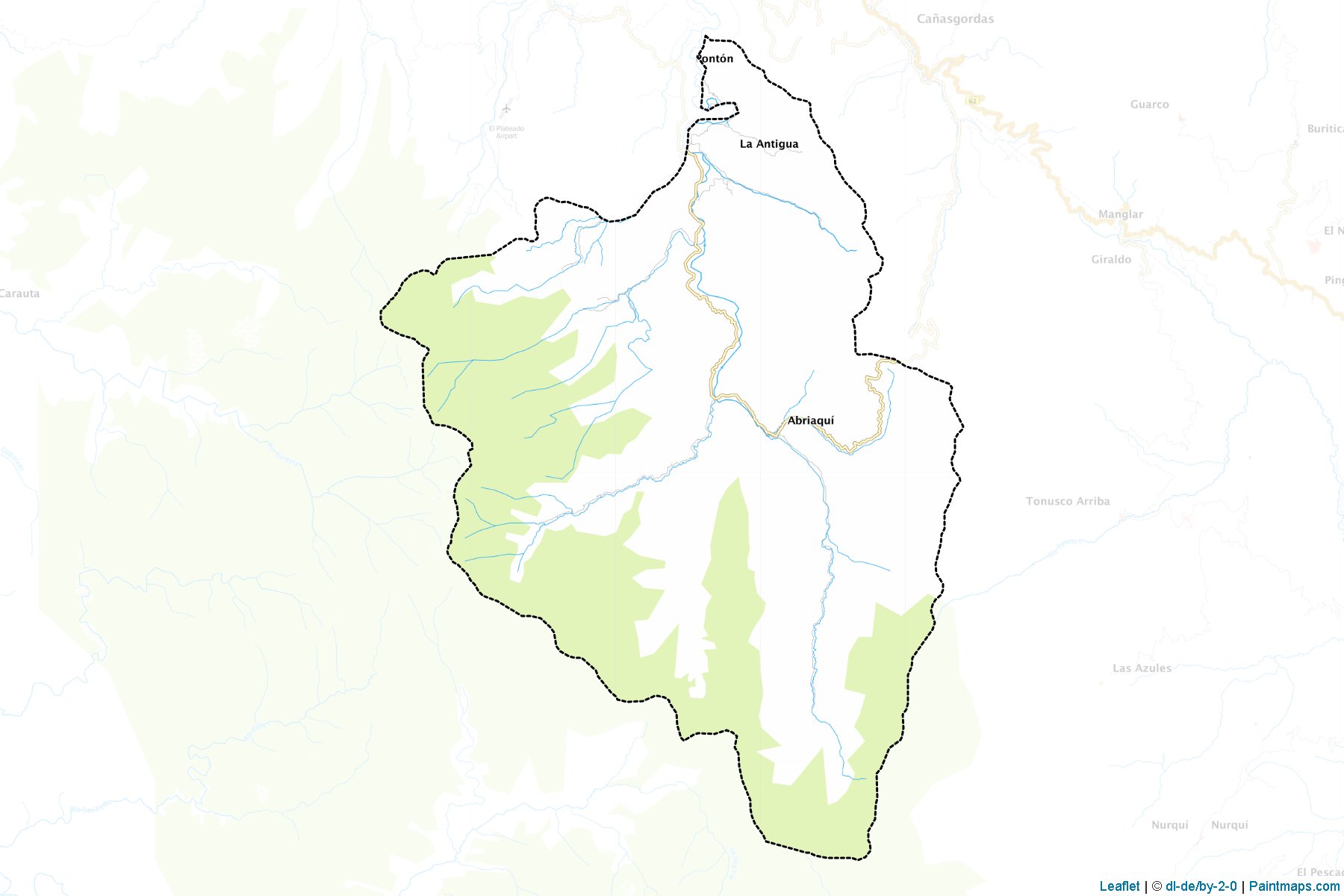 Muestras de recorte de mapas Abriaquí (Antioquia)-1