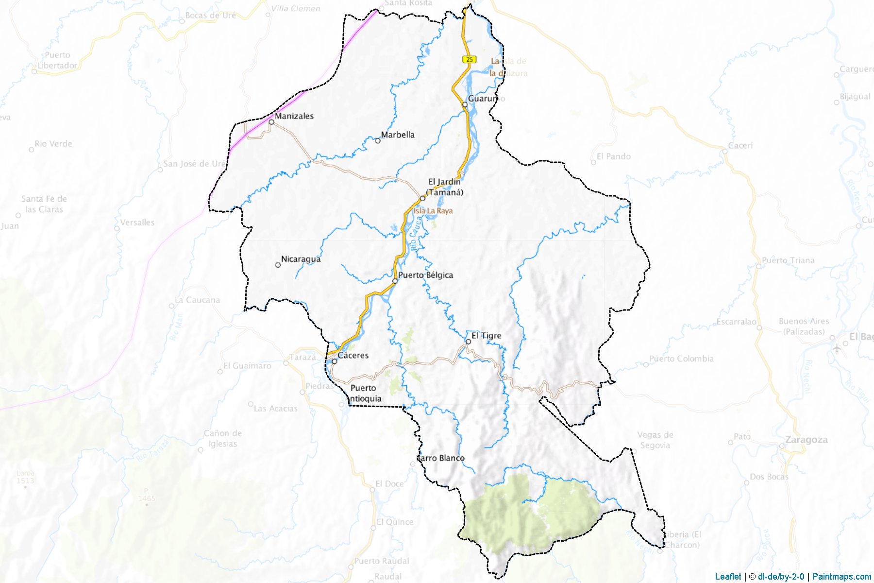 Muestras de recorte de mapas Cáceres (Antioquia)-1