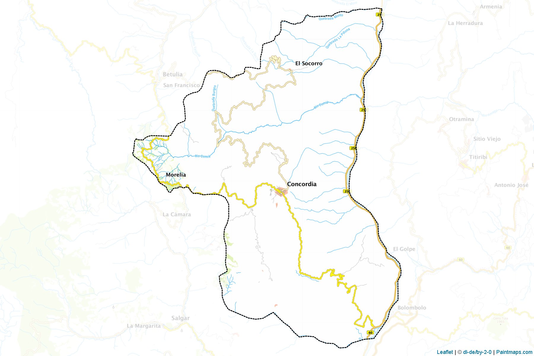 Muestras de recorte de mapas Concordia (Antioquia)-1