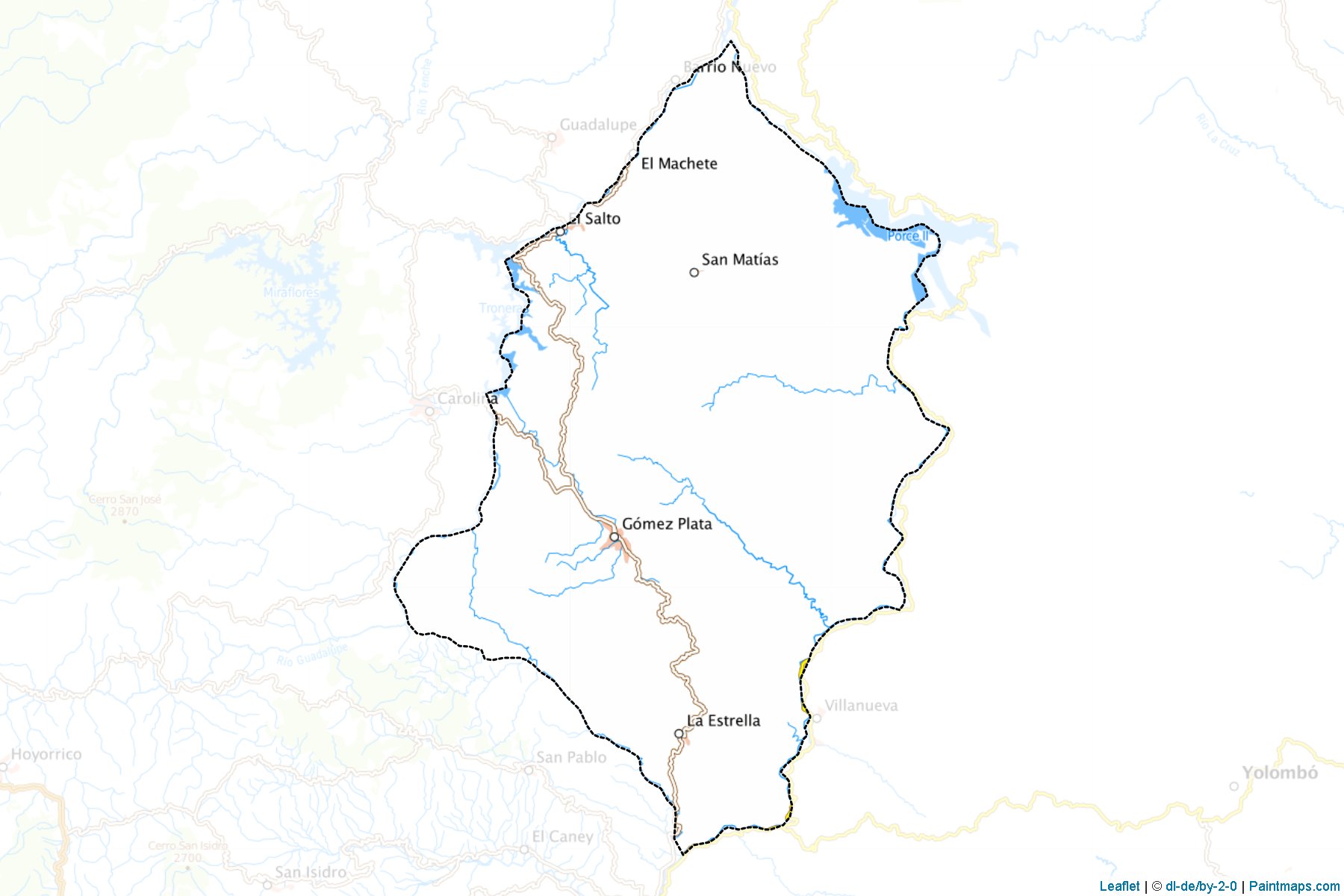 Muestras de recorte de mapas Gómez Plata (Antioquia)-1