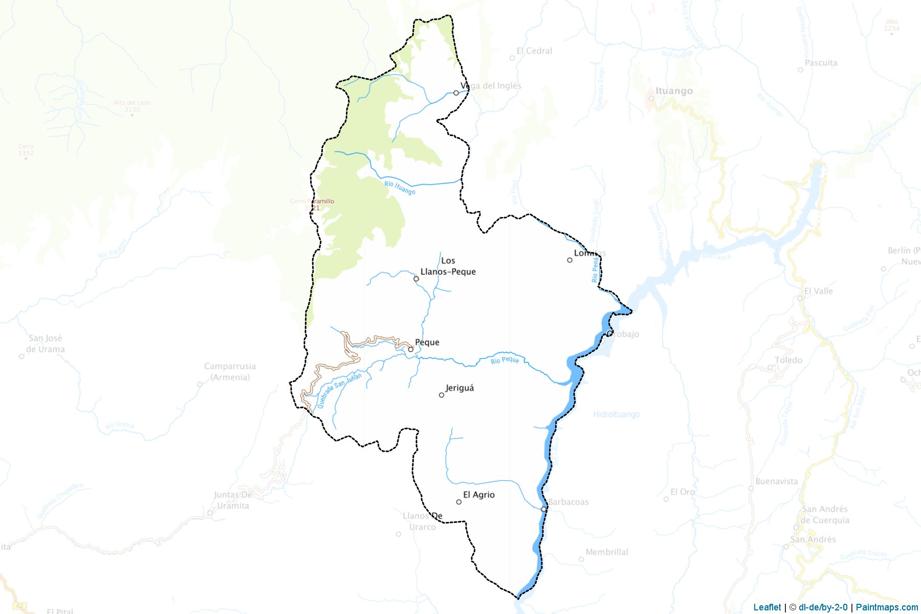 Muestras de recorte de mapas Peque (Antioquia)-1