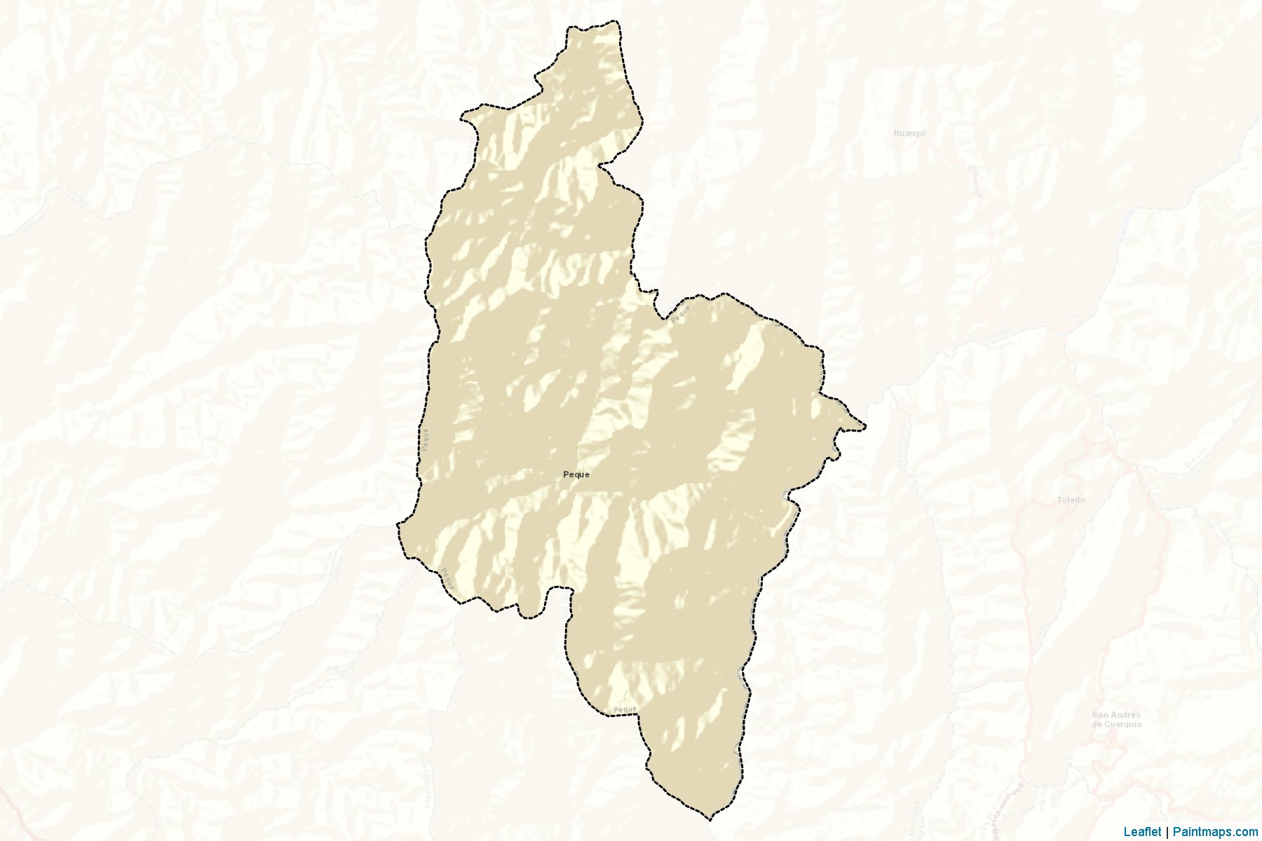 Muestras de recorte de mapas Peque (Antioquia)-2