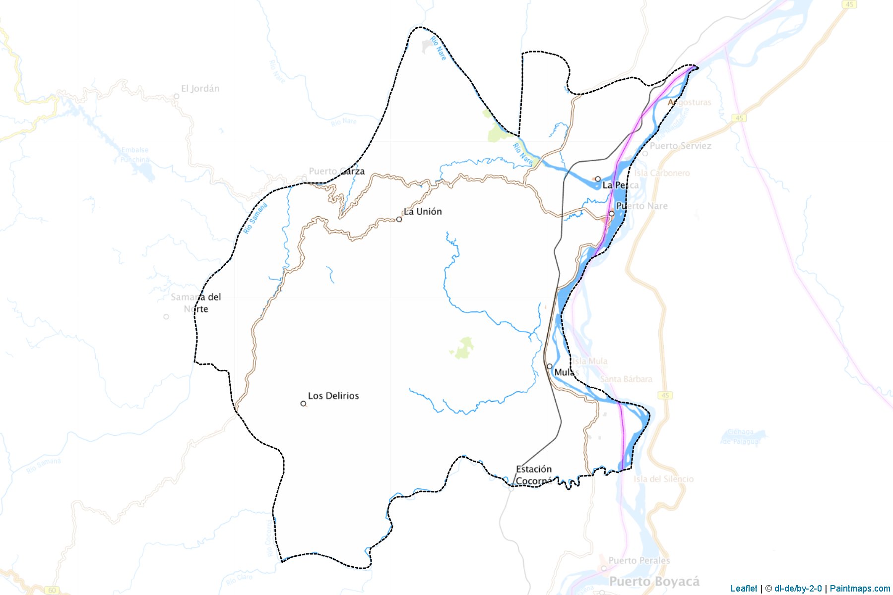 Puerto Nare (Antioquia) Map Cropping Samples-1