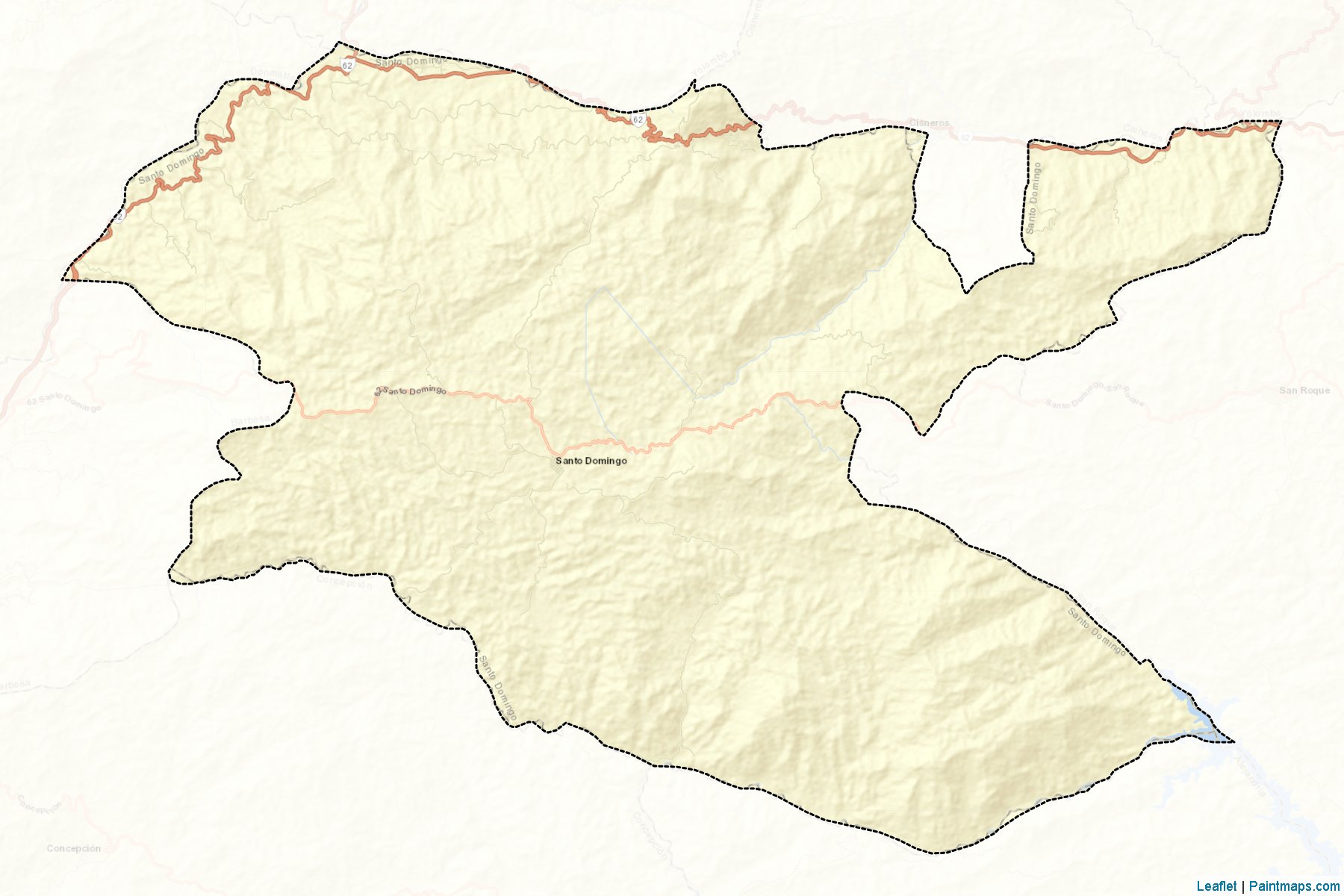 Muestras de recorte de mapas Santo Domingo (Antioquia)-2