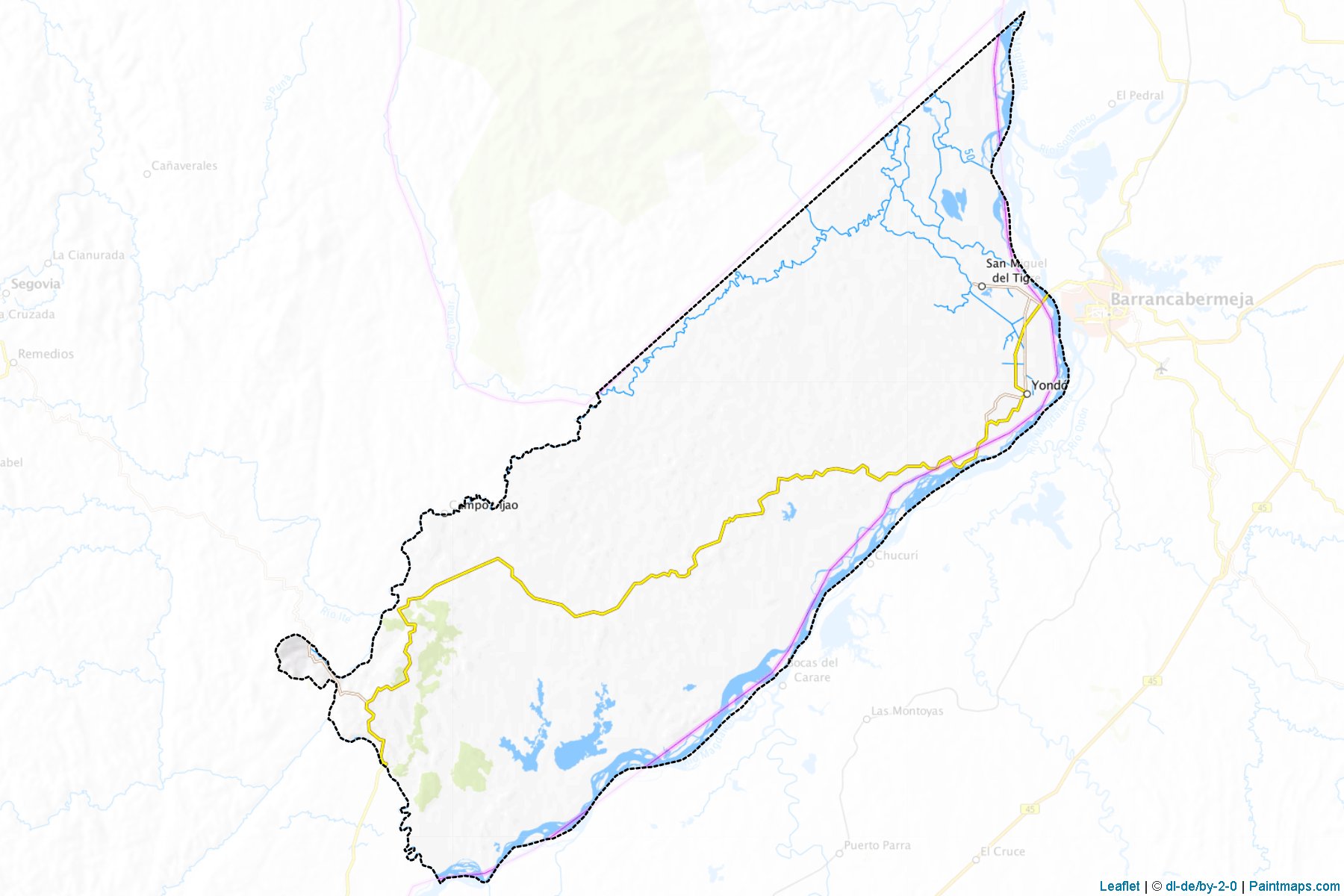 Muestras de recorte de mapas Yondó (Antioquia)-1