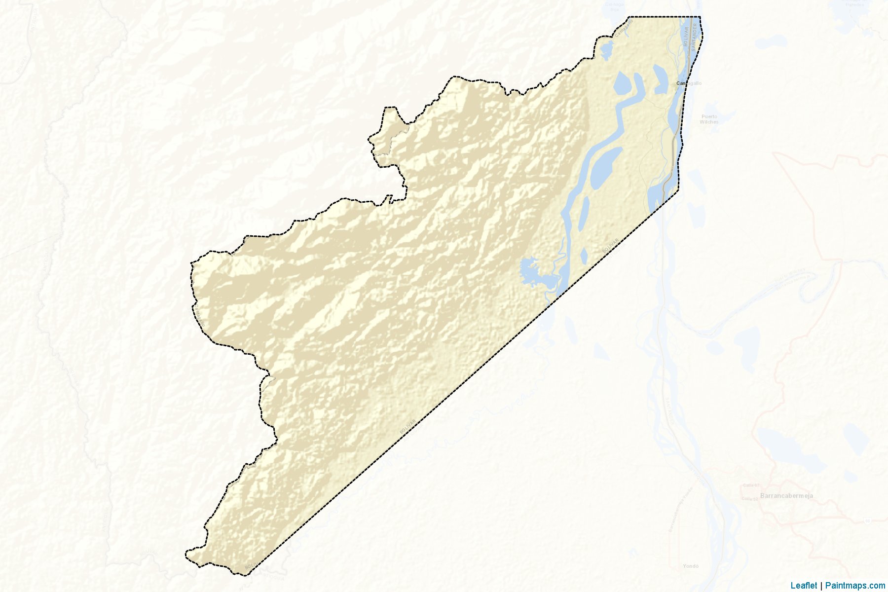 Muestras de recorte de mapas Cantagallo (Bolívar)-2