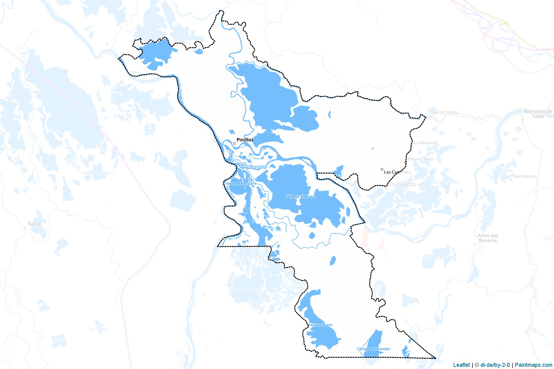 Muestras de recorte de mapas Pinillos (Bolívar)-1