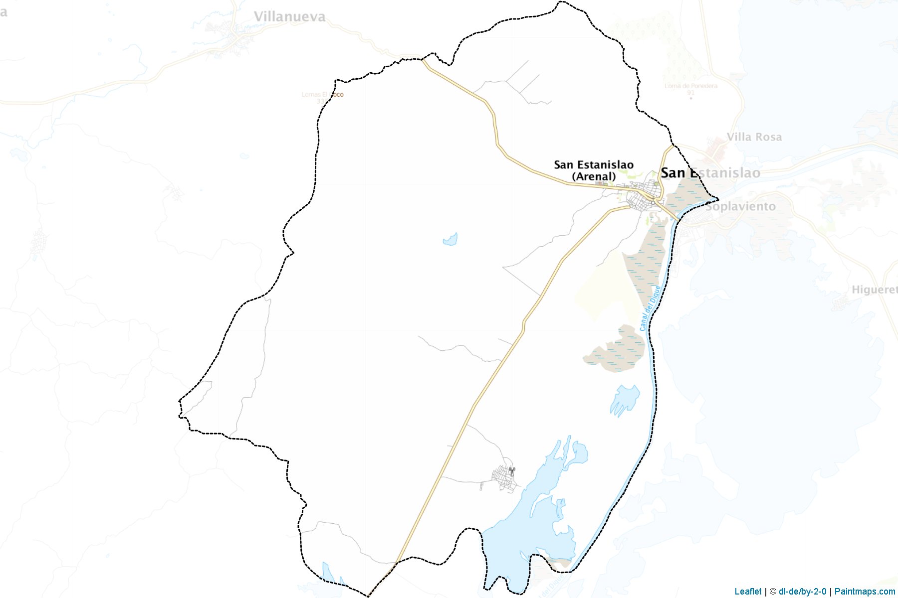 Muestras de recorte de mapas San Estanislao (Bolívar)-1