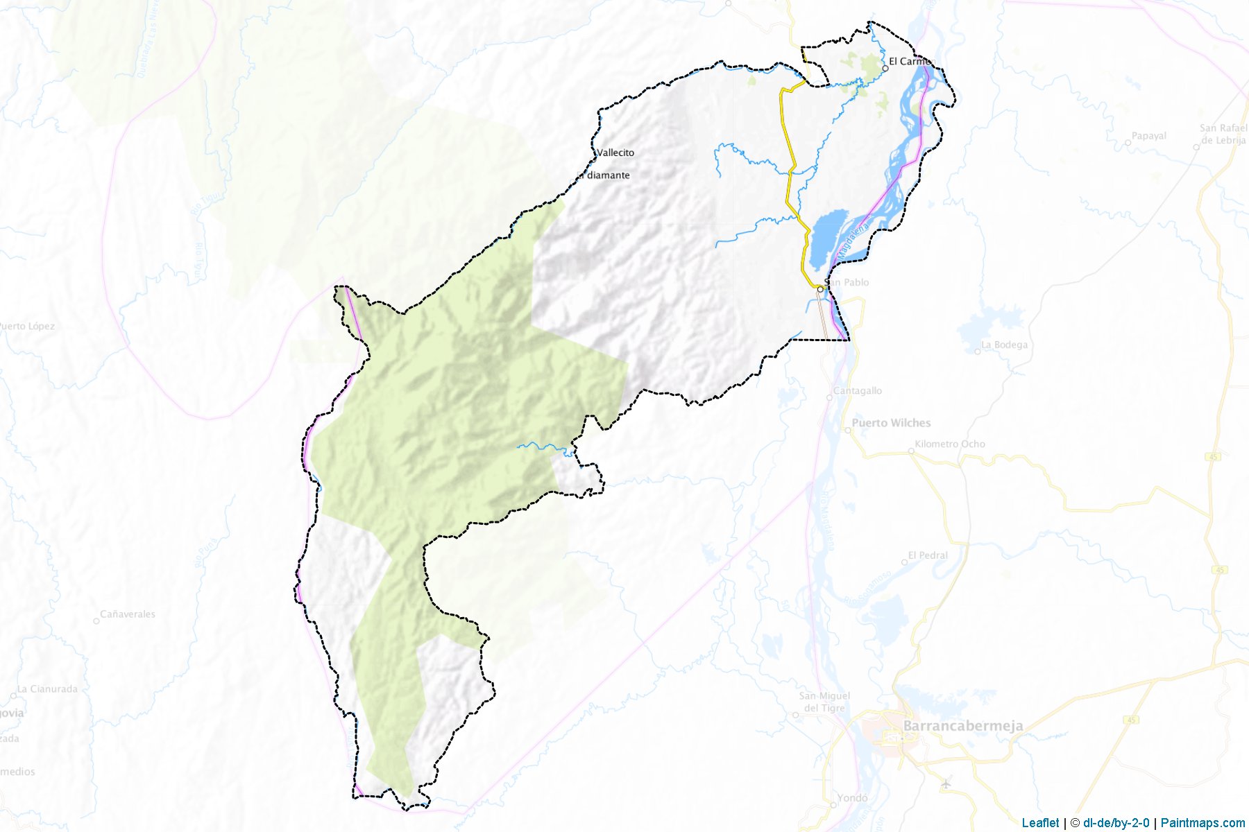 Muestras de recorte de mapas San Pablo (Bolívar)-1