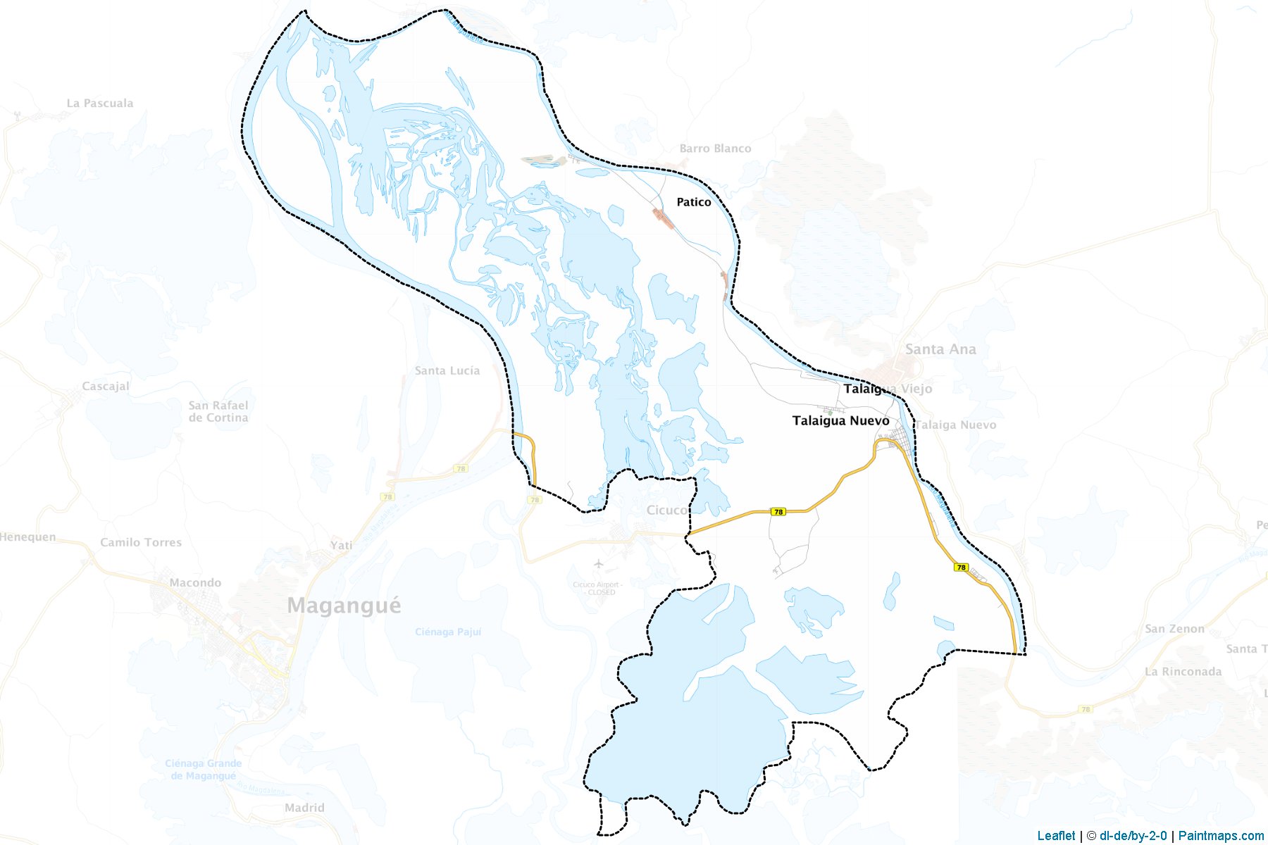 Muestras de recorte de mapas Talaigua Nuevo (Bolívar)-1