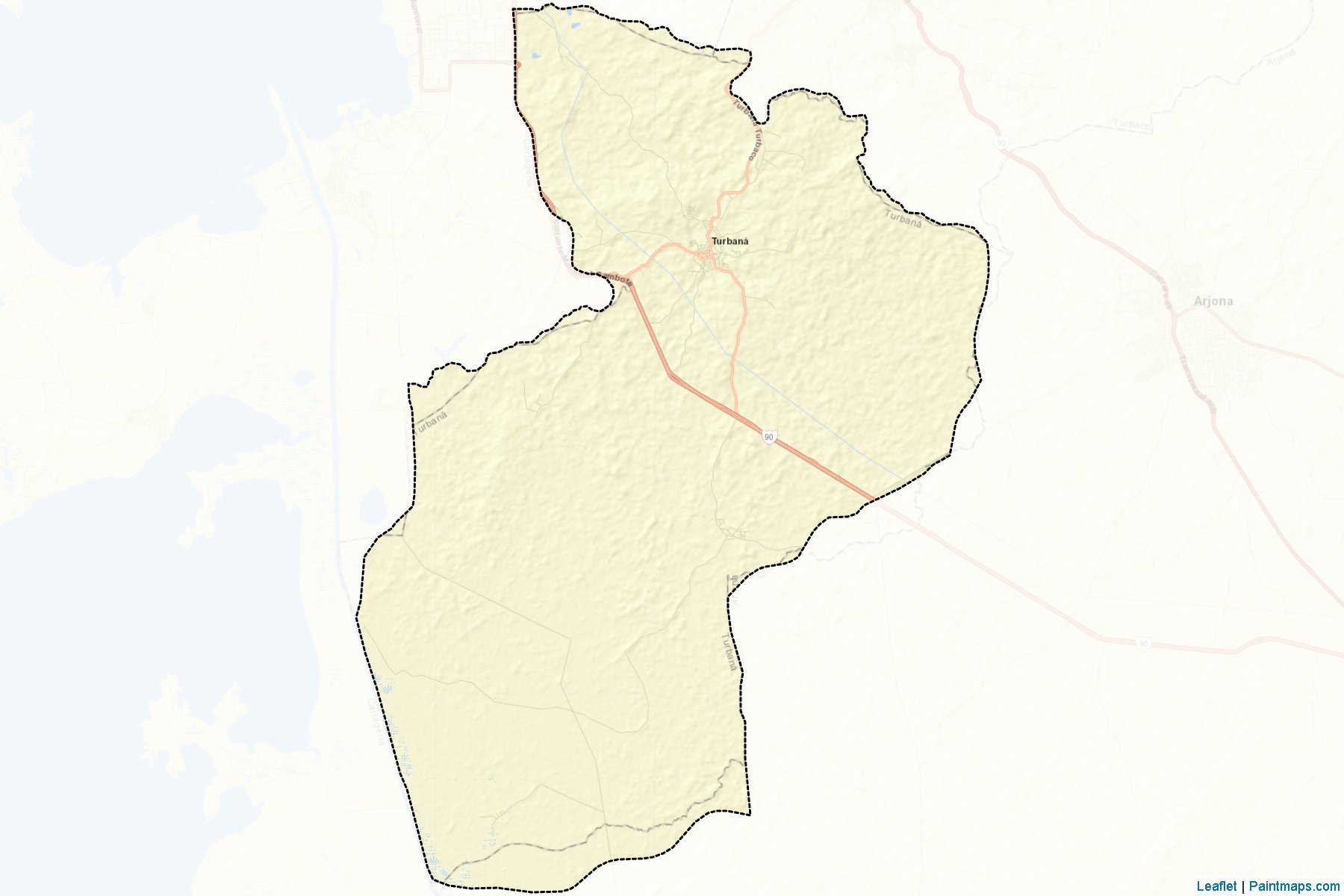 Muestras de recorte de mapas Turbana (Bolívar)-2