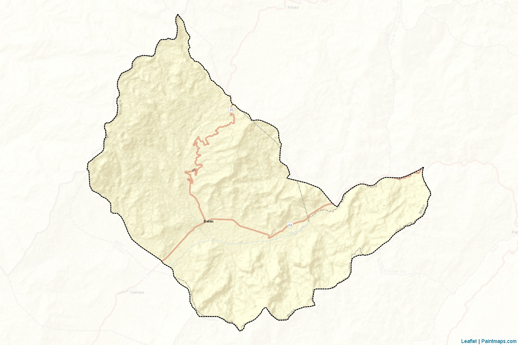 Muestras de recorte de mapas Belén (Boyacá)-2