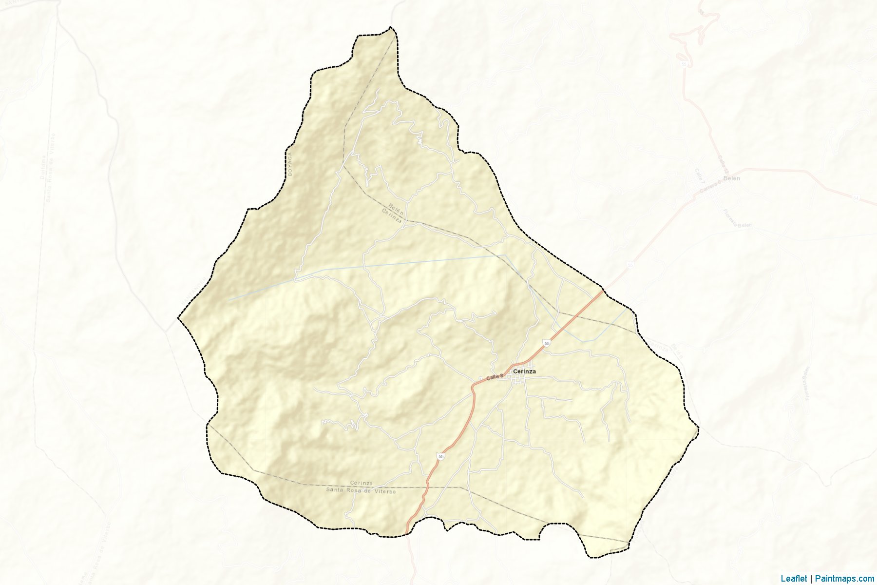 Muestras de recorte de mapas Cerinza (Boyacá)-2